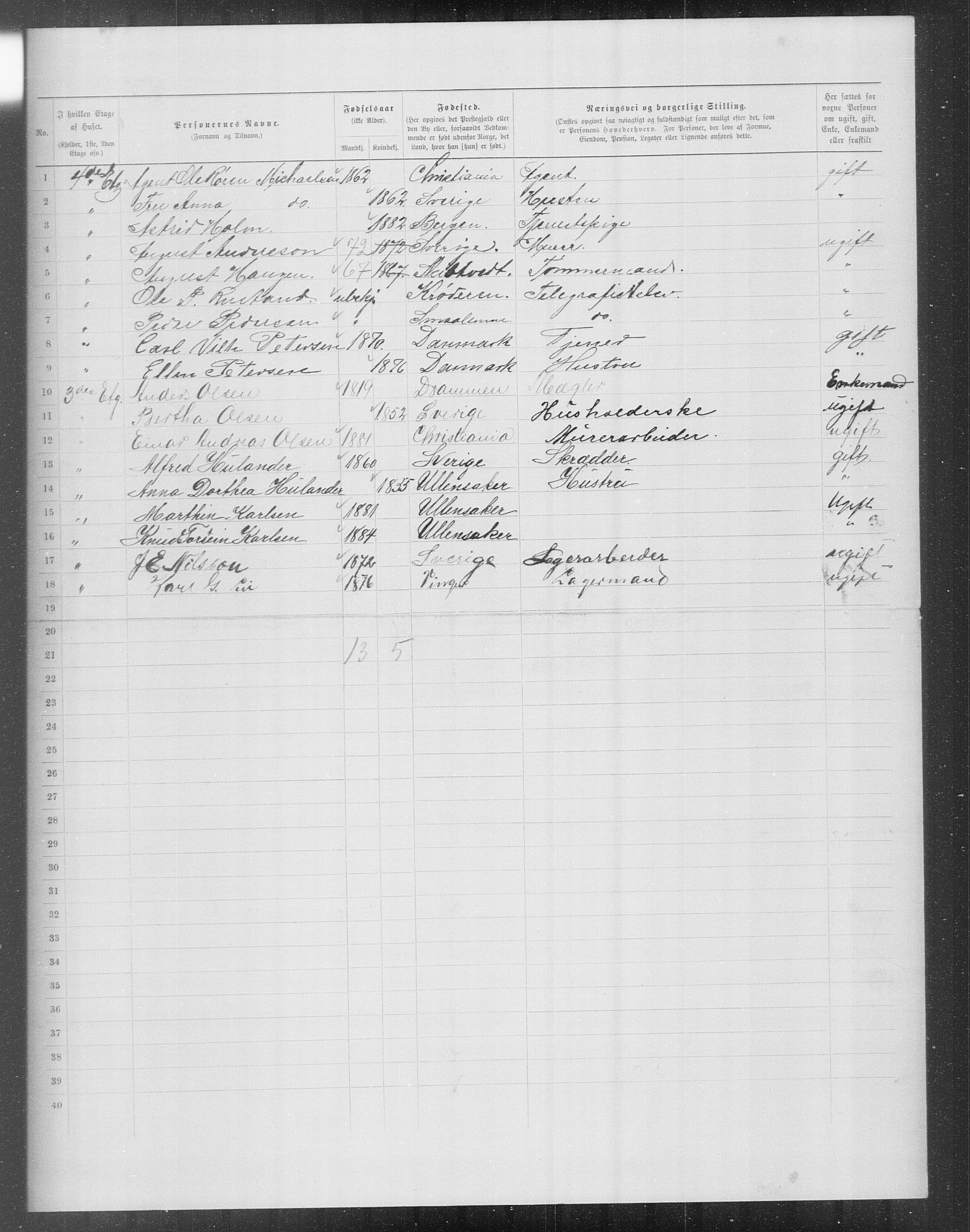 OBA, Municipal Census 1899 for Kristiania, 1899, p. 14730