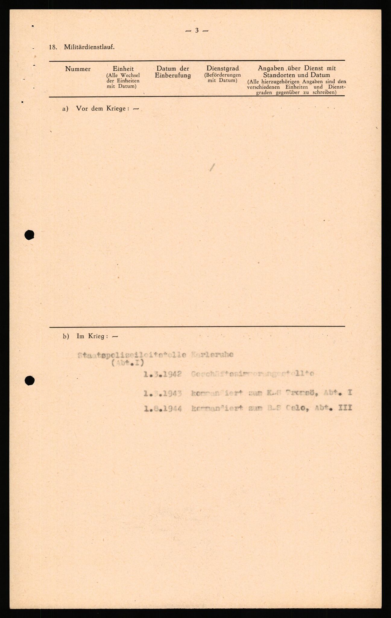 Forsvaret, Forsvarets overkommando II, RA/RAFA-3915/D/Db/L0034: CI Questionaires. Tyske okkupasjonsstyrker i Norge. Tyskere., 1945-1946, p. 343