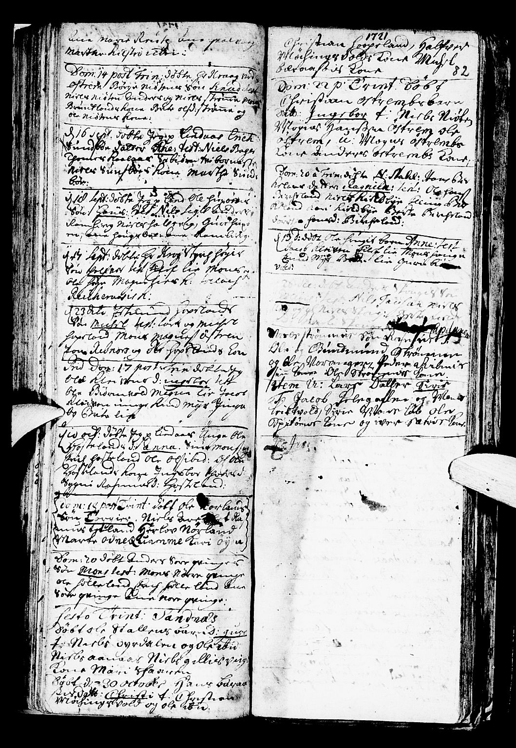 Lindås Sokneprestembete, SAB/A-76701/H/Haa: Parish register (official) no. A 1, 1699-1746, p. 82