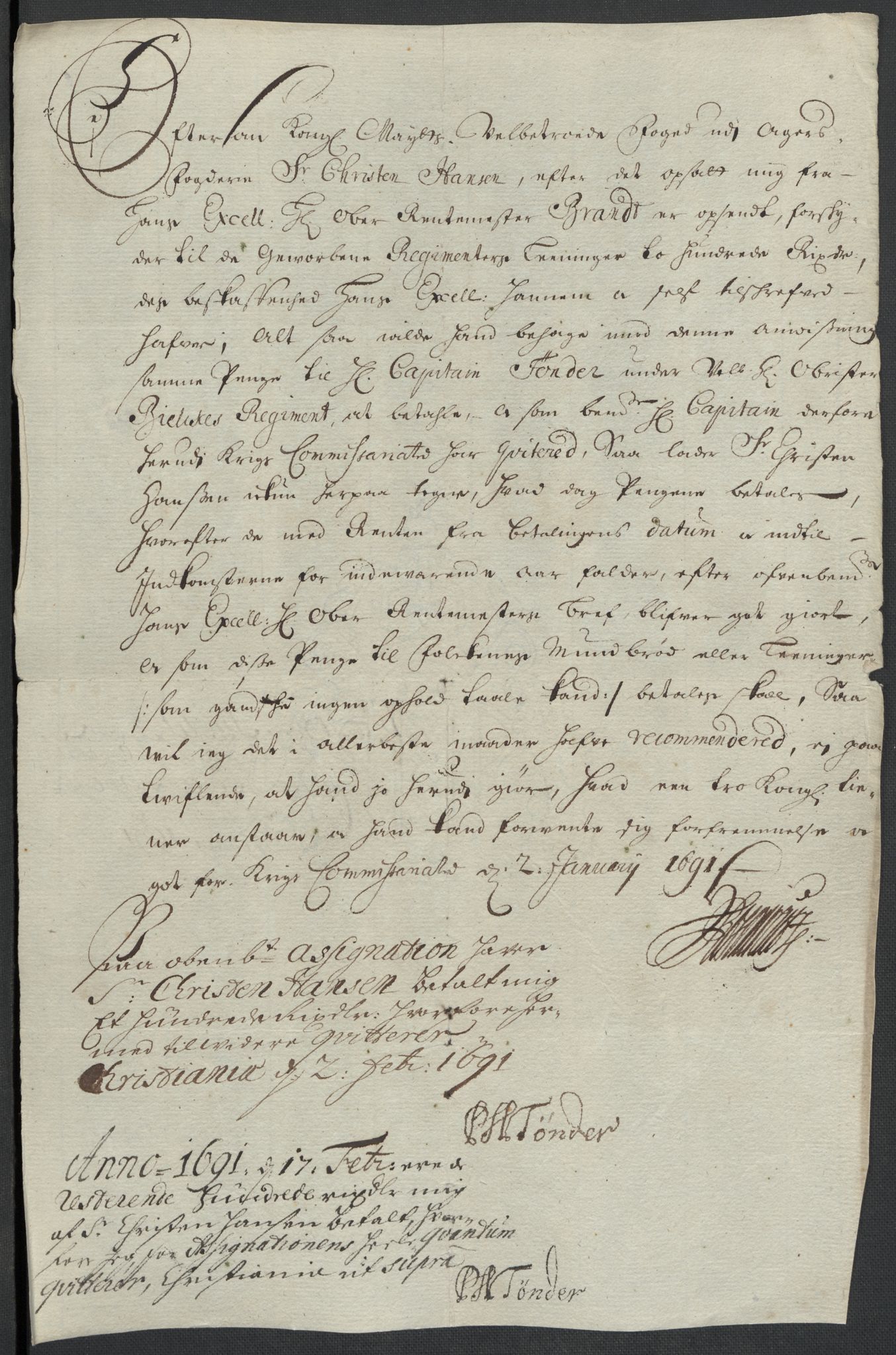 Rentekammeret inntil 1814, Reviderte regnskaper, Fogderegnskap, RA/EA-4092/R08/L0425: Fogderegnskap Aker, 1690-1691, p. 67