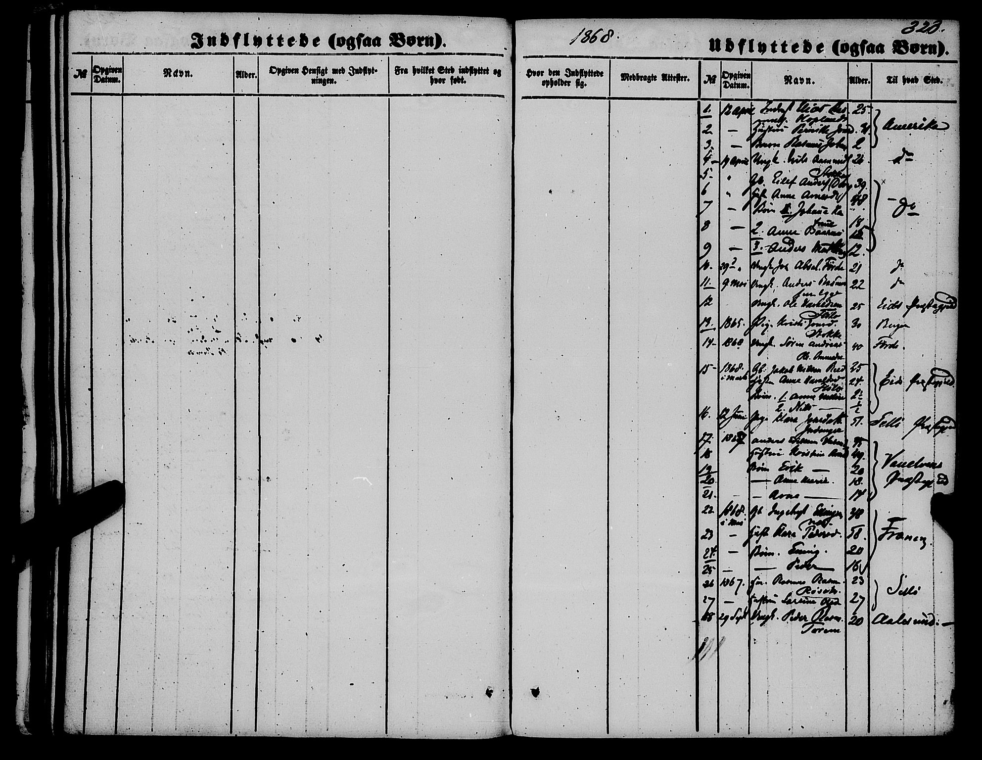 Gloppen sokneprestembete, AV/SAB-A-80101/H/Haa/Haaa/L0009: Parish register (official) no. A 9, 1855-1870, p. 323