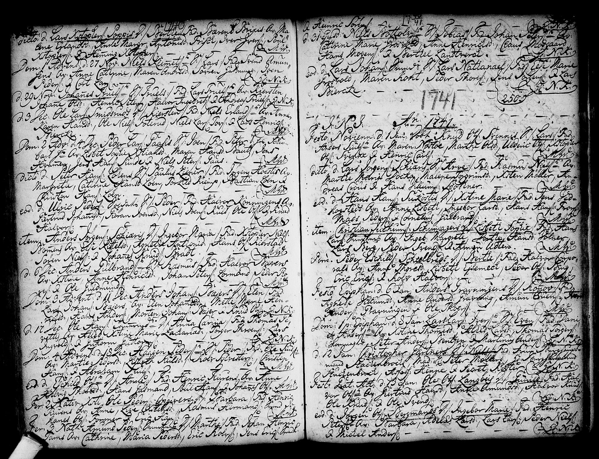 Kongsberg kirkebøker, AV/SAKO-A-22/F/Fa/L0002: Parish register (official) no. I 2, 1721-1743, p. 402-403