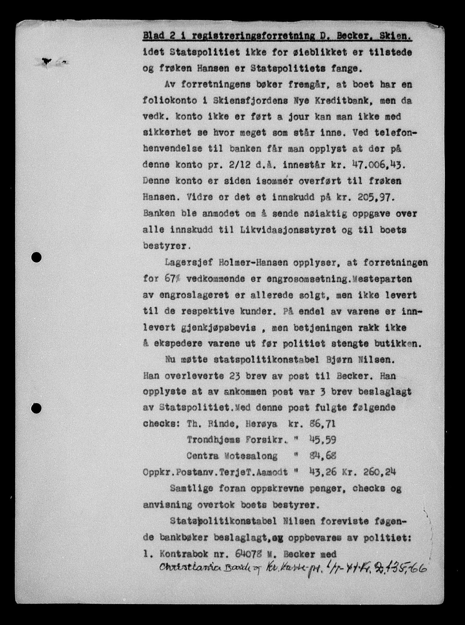 Justisdepartementet, Tilbakeføringskontoret for inndratte formuer, AV/RA-S-1564/H/Hc/Hcd/L0990: --, 1945-1947, p. 51