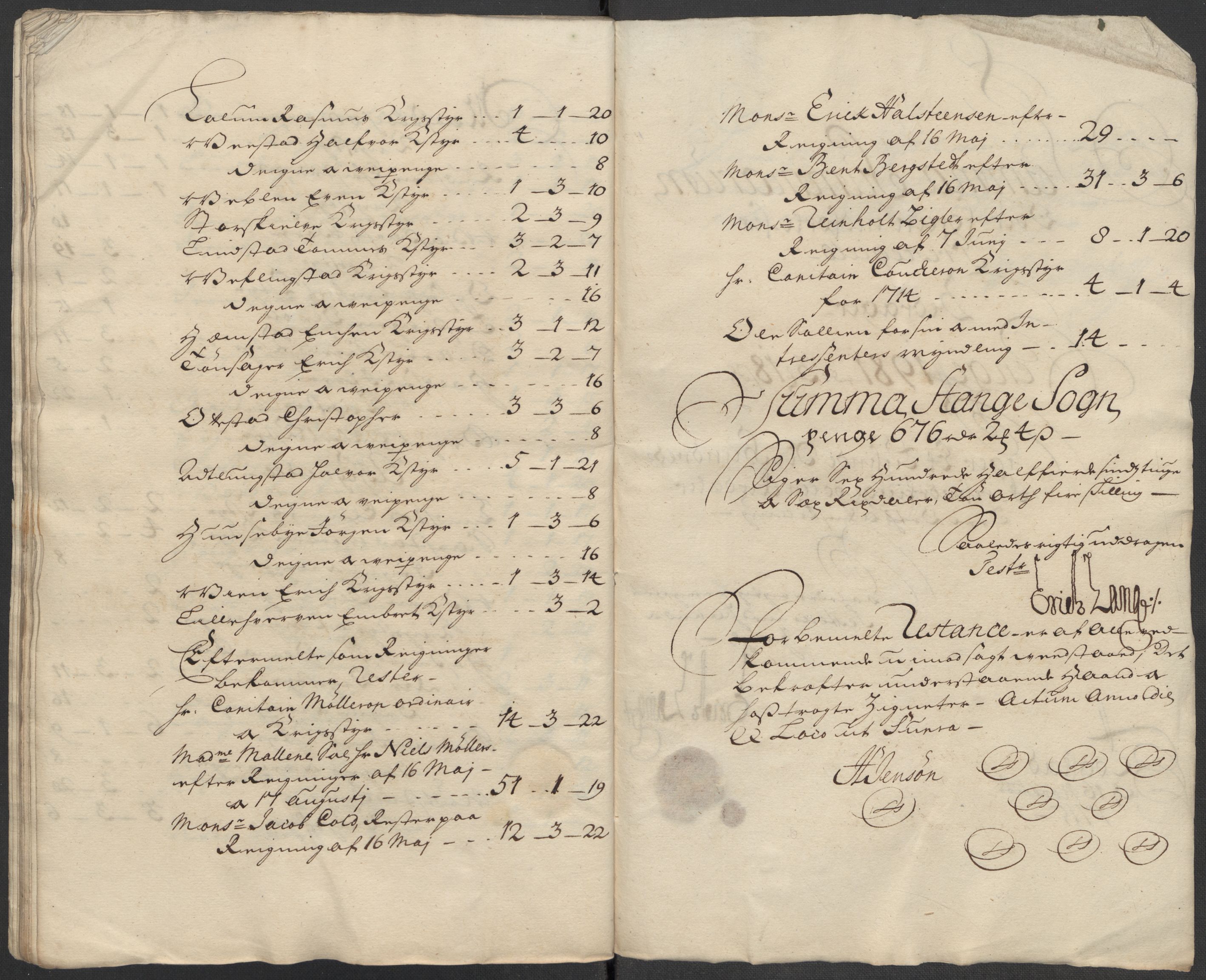 Rentekammeret inntil 1814, Reviderte regnskaper, Fogderegnskap, AV/RA-EA-4092/R16/L1054: Fogderegnskap Hedmark, 1715, p. 134