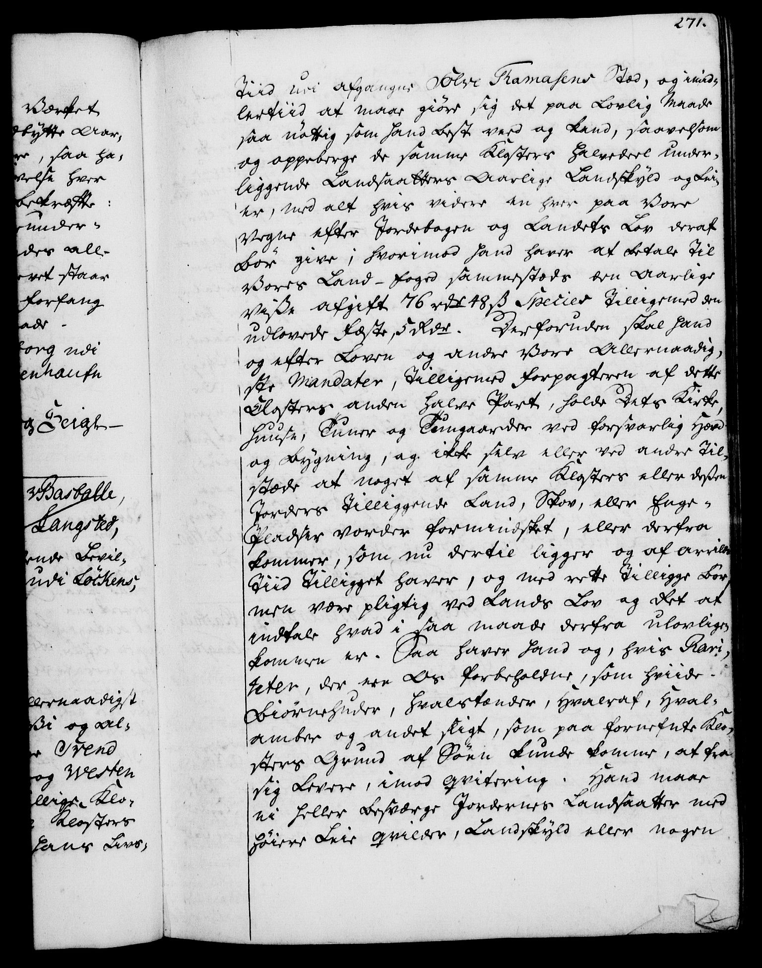Rentekammeret, Kammerkanselliet, RA/EA-3111/G/Gg/Gga/L0007: Norsk ekspedisjonsprotokoll med register (merket RK 53.7), 1759-1768, p. 271