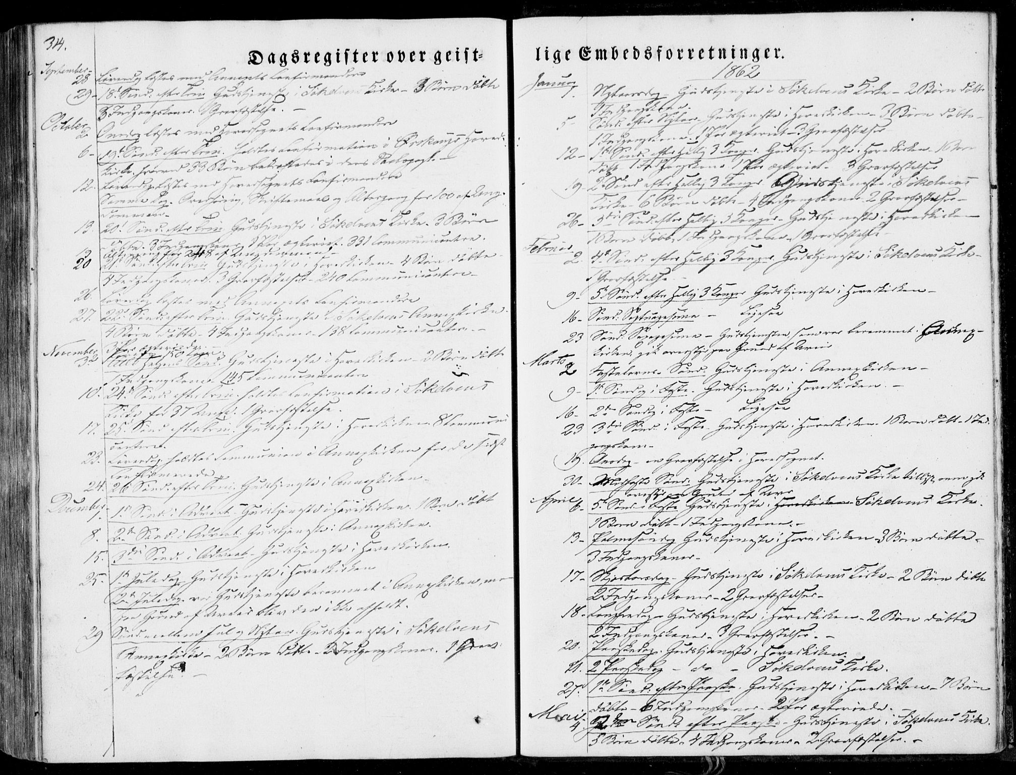 Ministerialprotokoller, klokkerbøker og fødselsregistre - Møre og Romsdal, SAT/A-1454/522/L0313: Parish register (official) no. 522A08, 1852-1862, p. 314