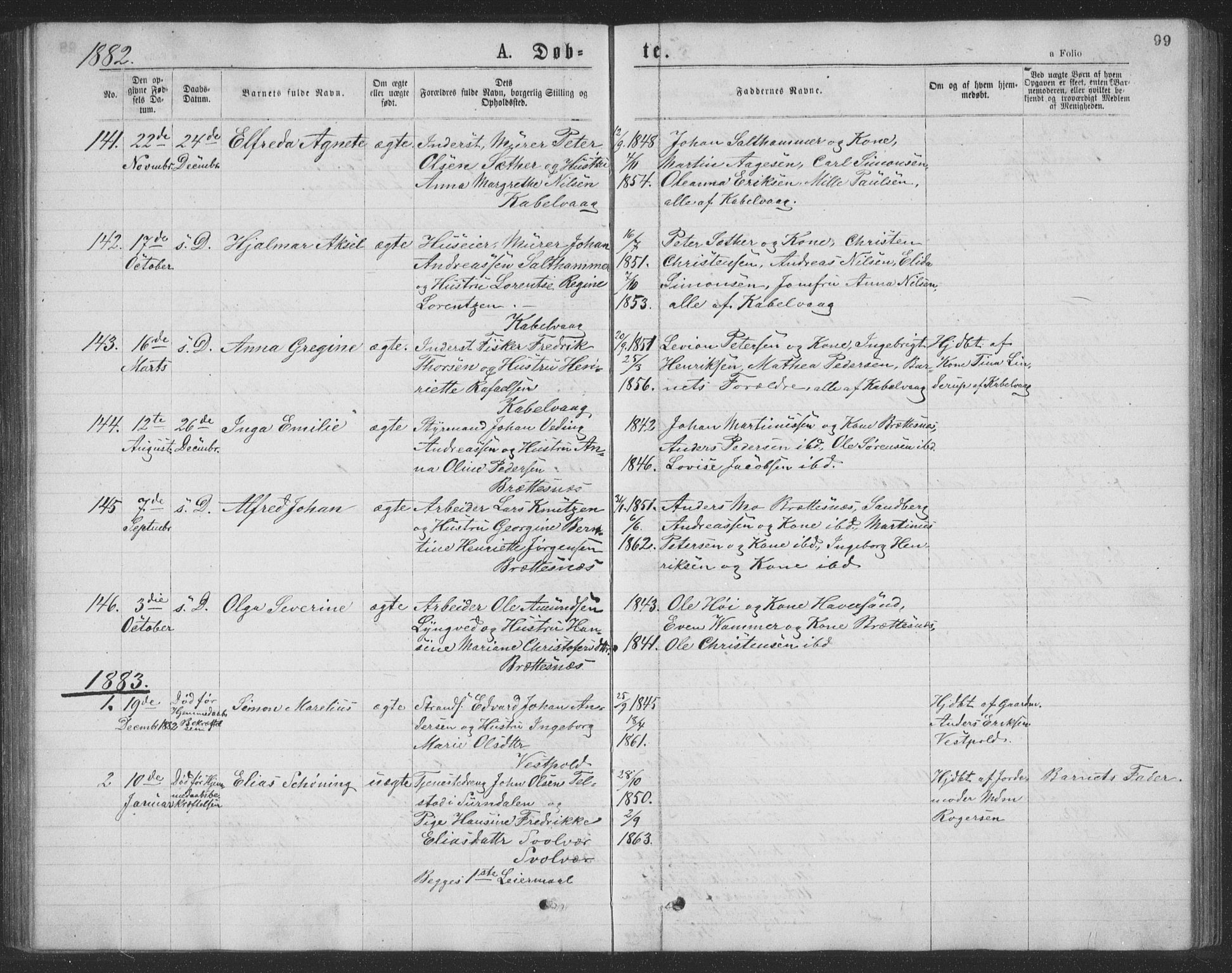 Ministerialprotokoller, klokkerbøker og fødselsregistre - Nordland, AV/SAT-A-1459/874/L1075: Parish register (copy) no. 874C04, 1876-1883, p. 99