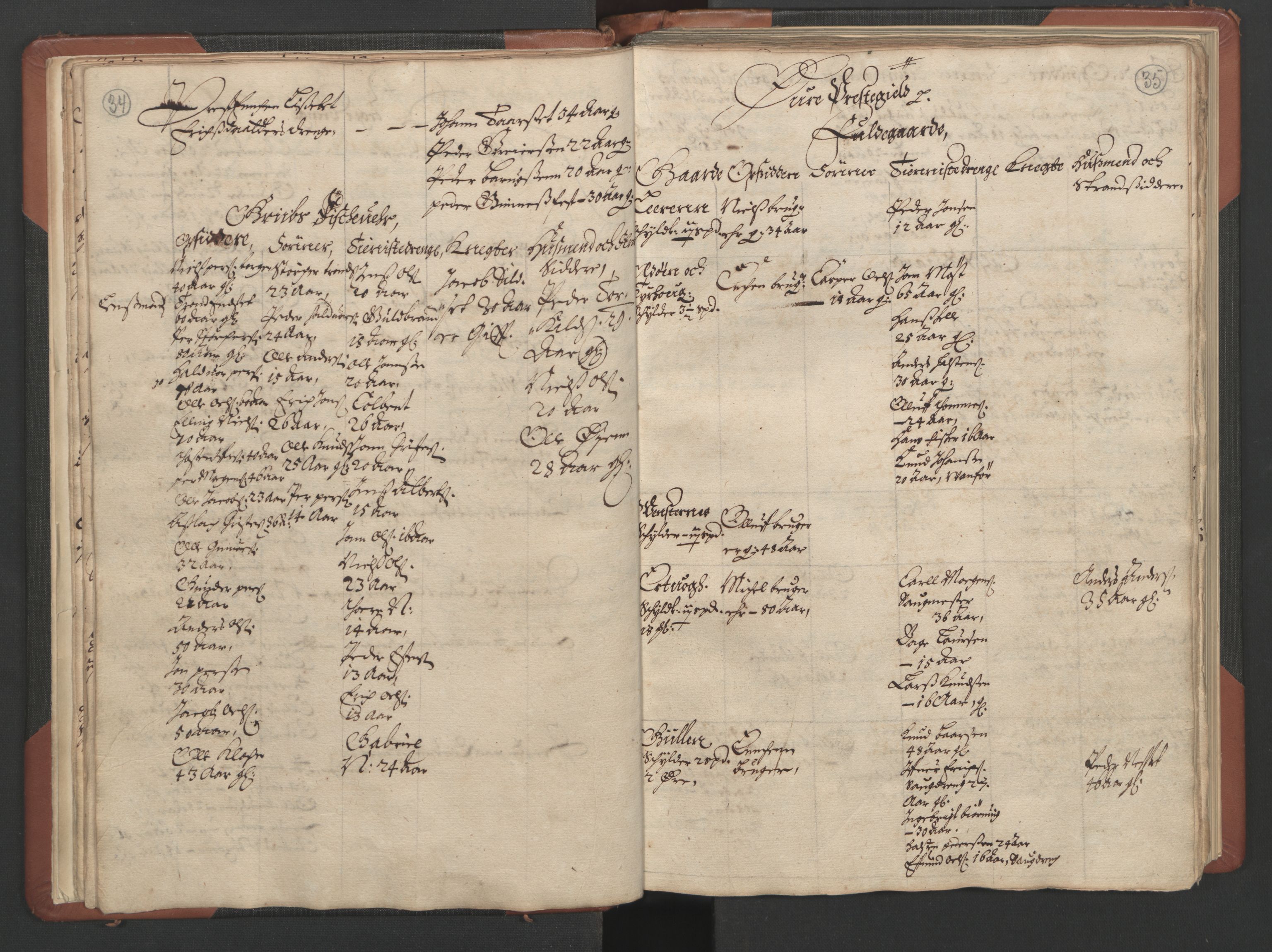 RA, Bailiff's Census 1664-1666, no. 17: Nordmøre fogderi, 1664, p. 34-35