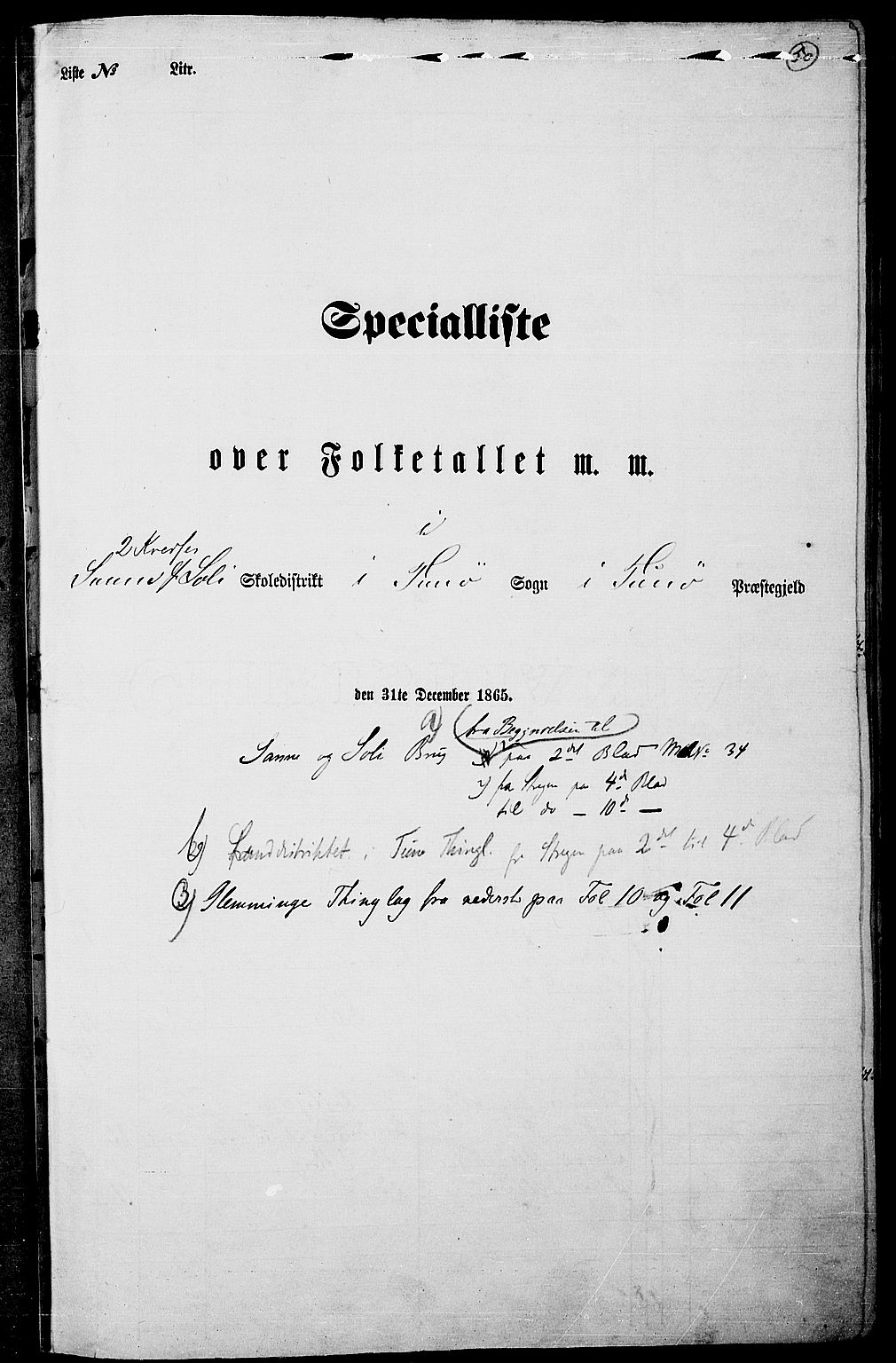 RA, 1865 census for Tune, 1865, p. 46