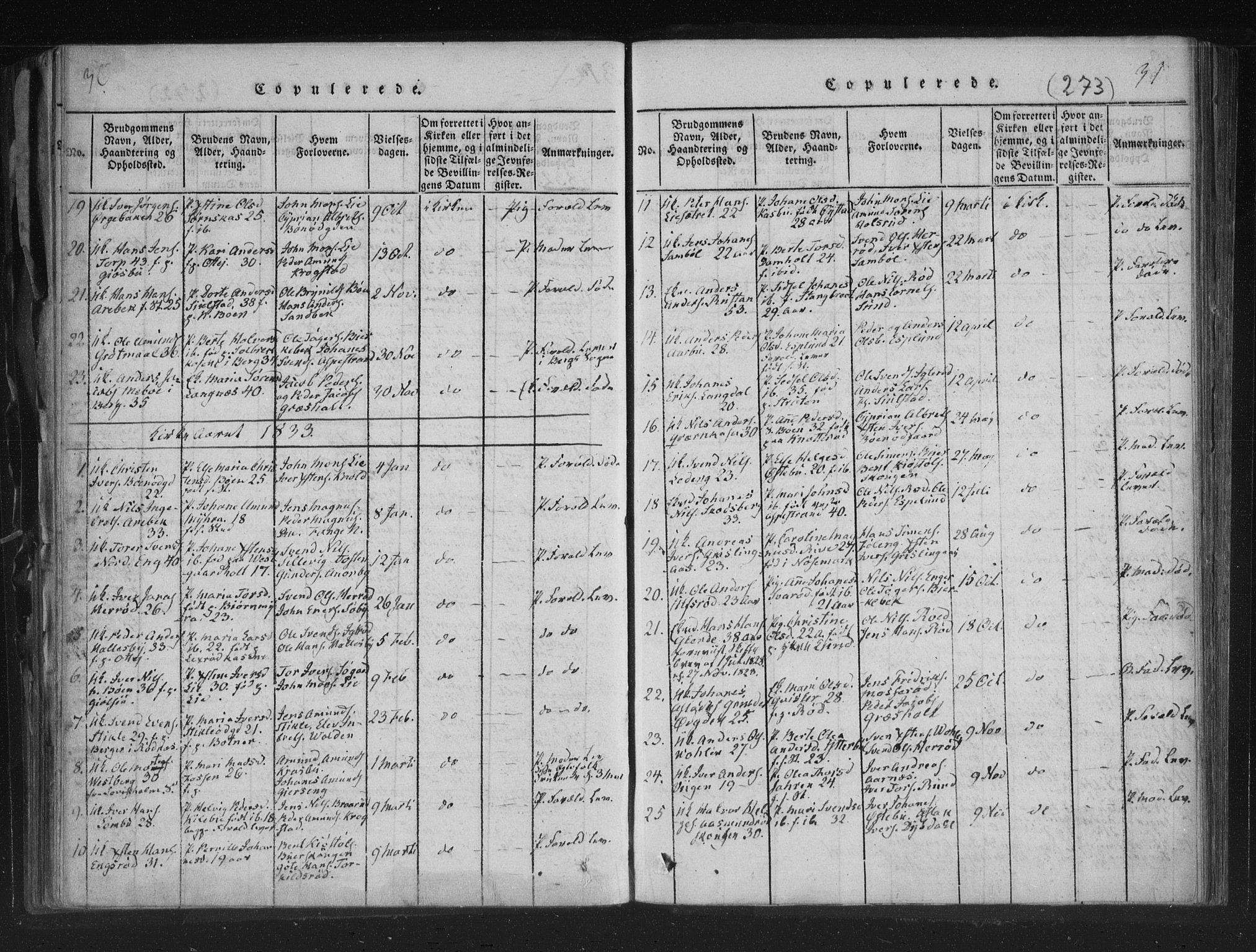 Aremark prestekontor Kirkebøker, SAO/A-10899/F/Fc/L0001: Parish register (official) no. III 1, 1814-1834, p. 30-31