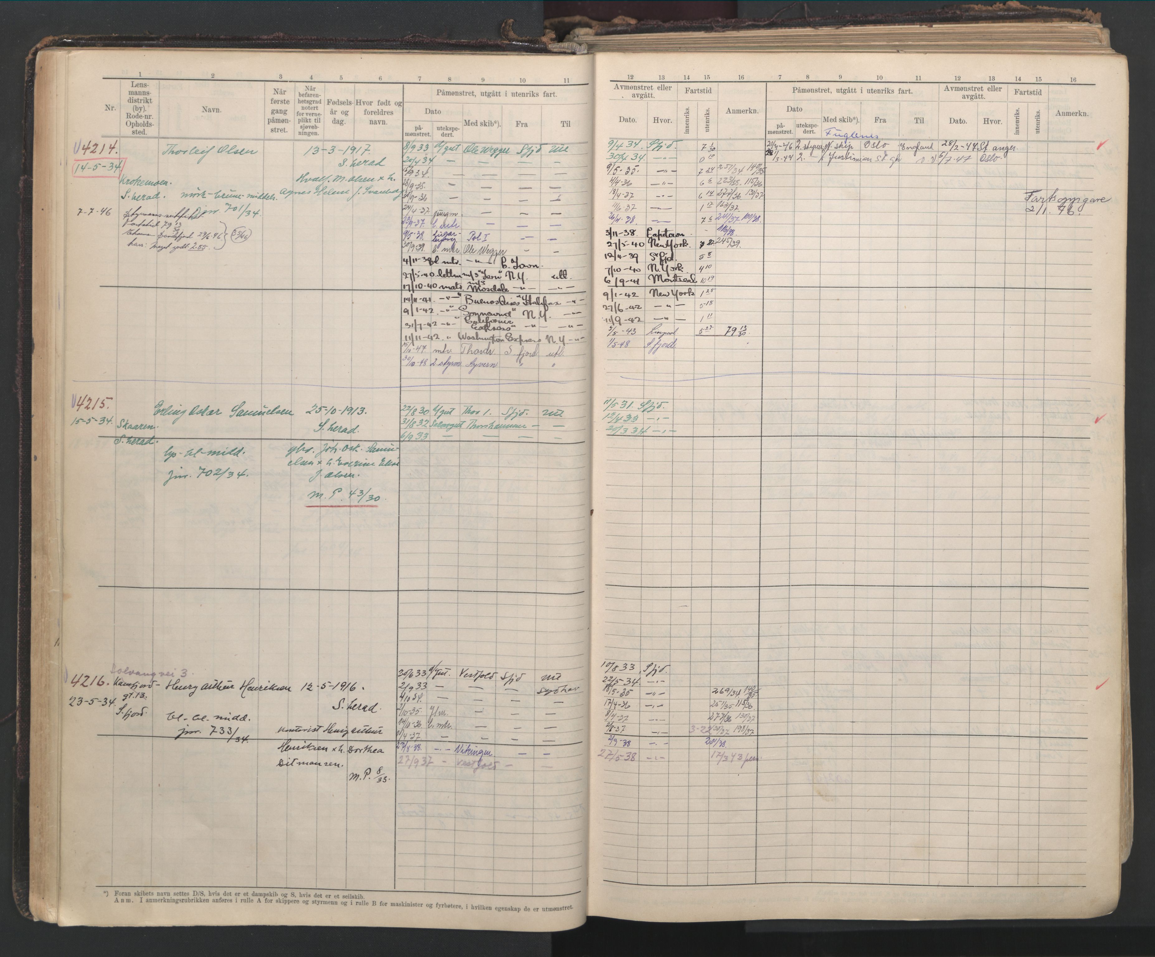 Sandefjord innrulleringskontor, AV/SAKO-A-788/F/Fb/L0012: Hovedrulle, 1928-1948, p. 64