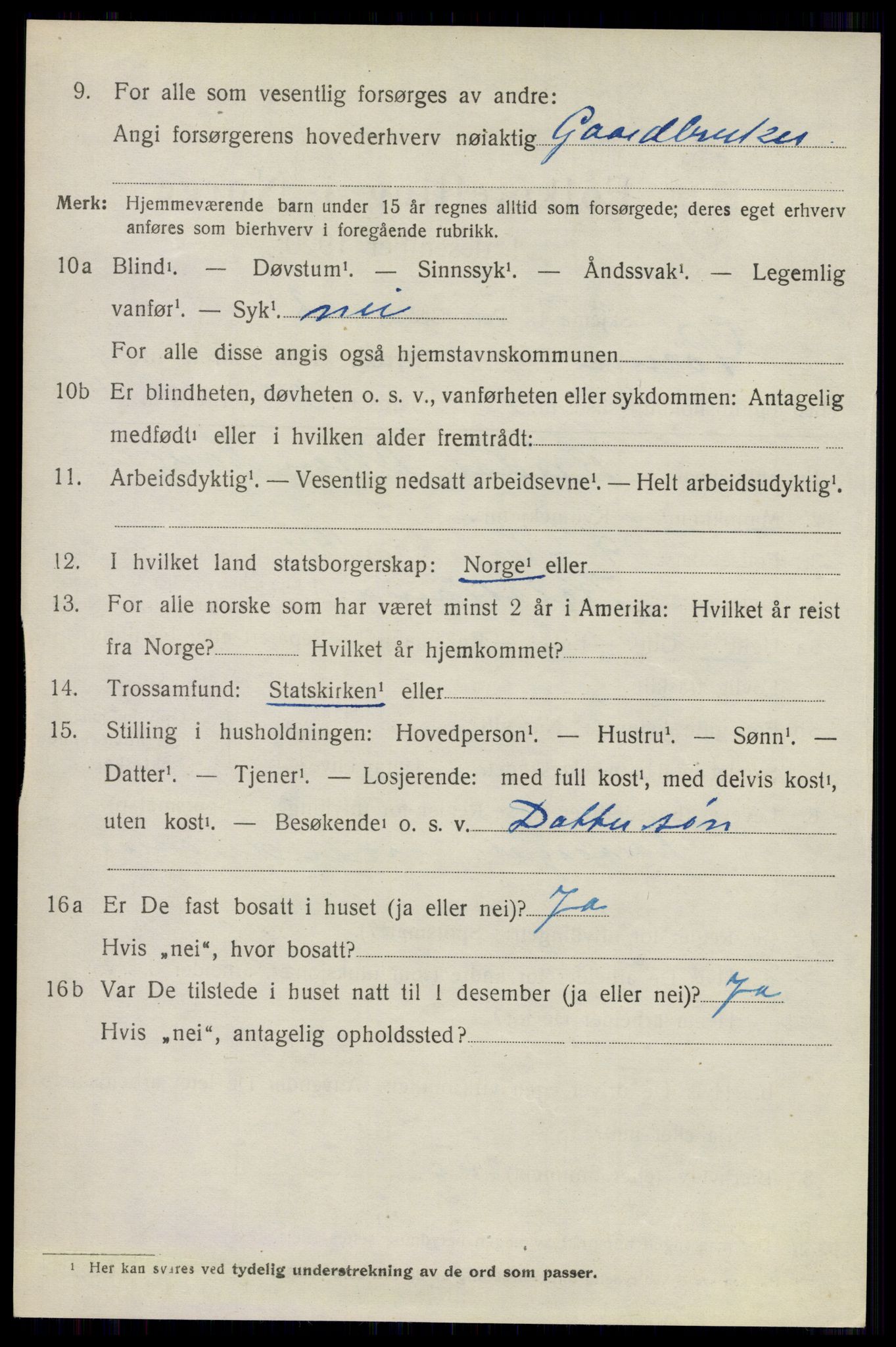 SAO, 1920 census for Sørum, 1920, p. 1896