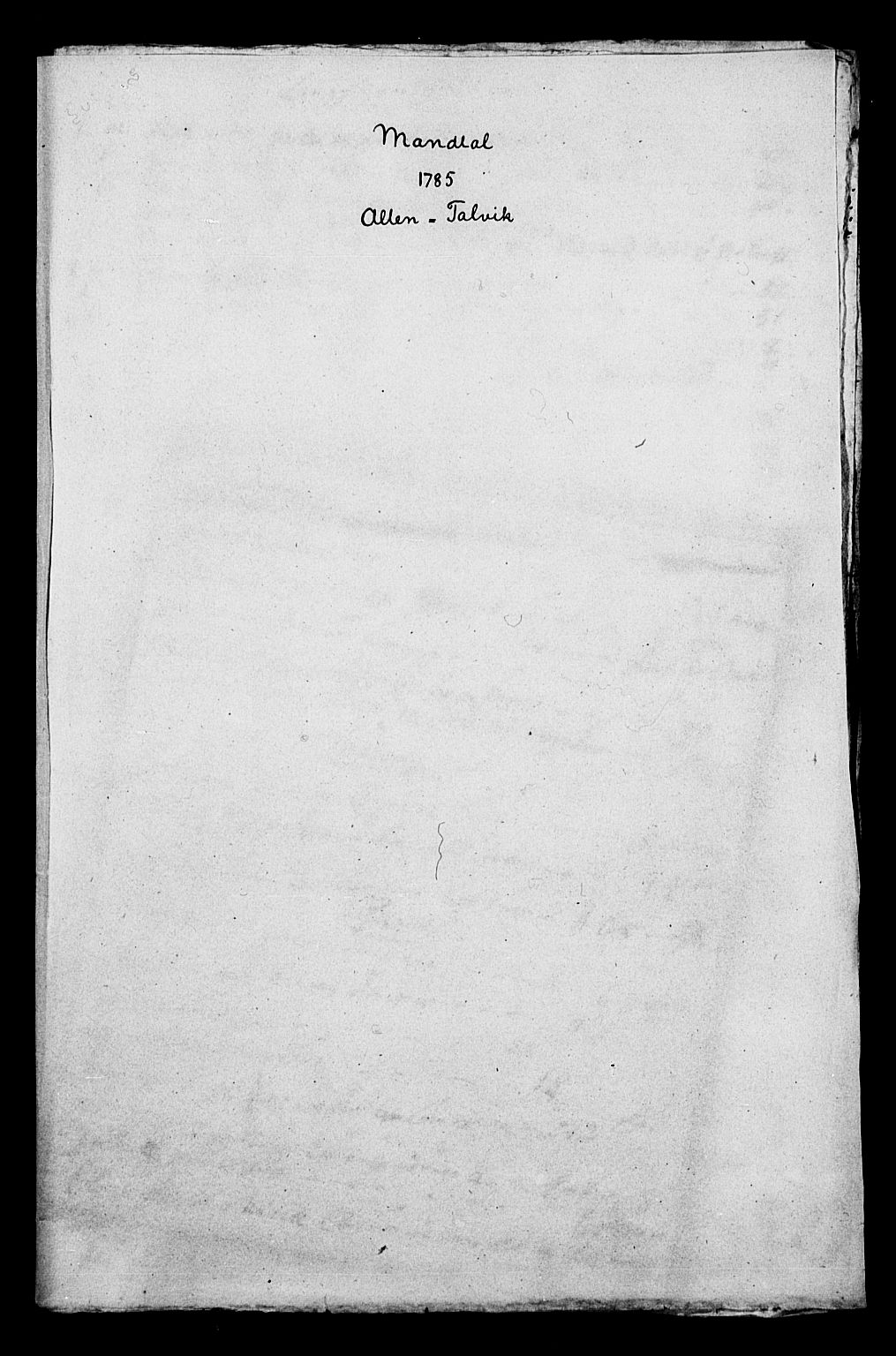 Vest-Finnmark prosti, AV/SATØ-S-1346/1h/L0022/0001: Manntall, folketellinger / Manntall/folketellinger: Alta-Talvik 1779, 1785, 1787-1789, 1791-1795, 1797, 1800 (folketellingslister), 1779-1800