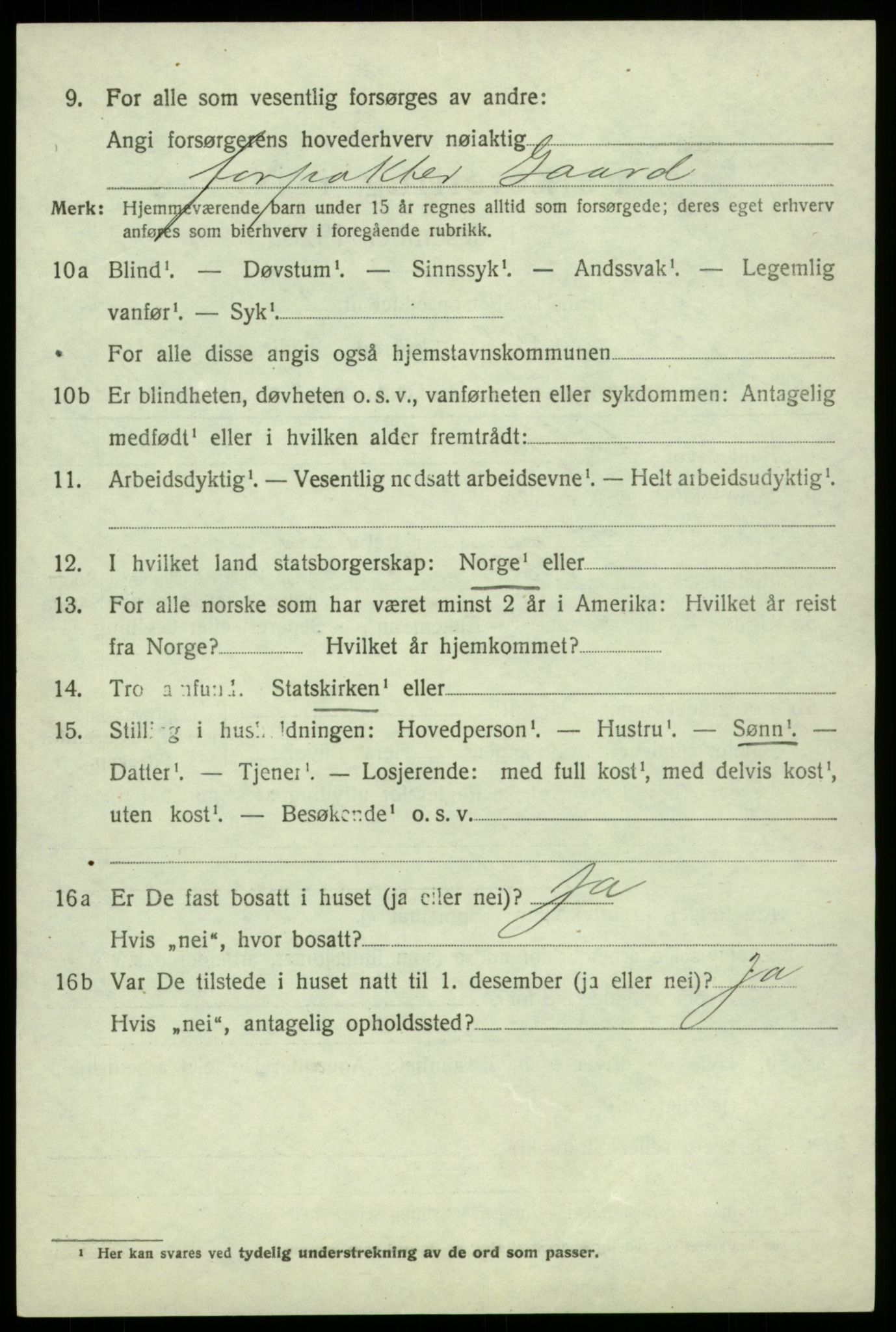 SAB, 1920 census for Jondal, 1920, p. 3771