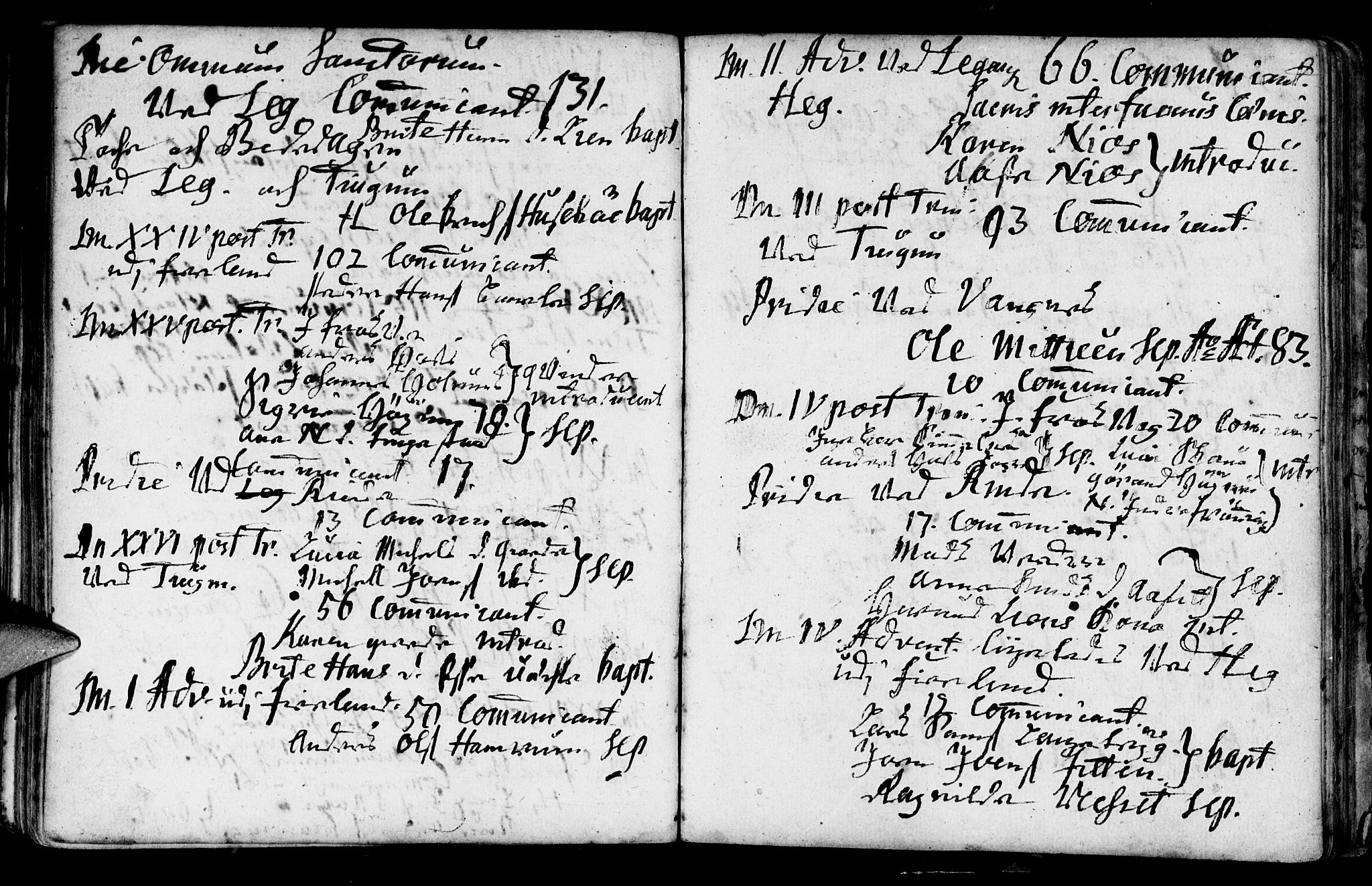 Leikanger sokneprestembete, AV/SAB-A-81001/H/Haa/Haaa/L0001: Parish register (official) no. A 1, 1690-1734, p. 131