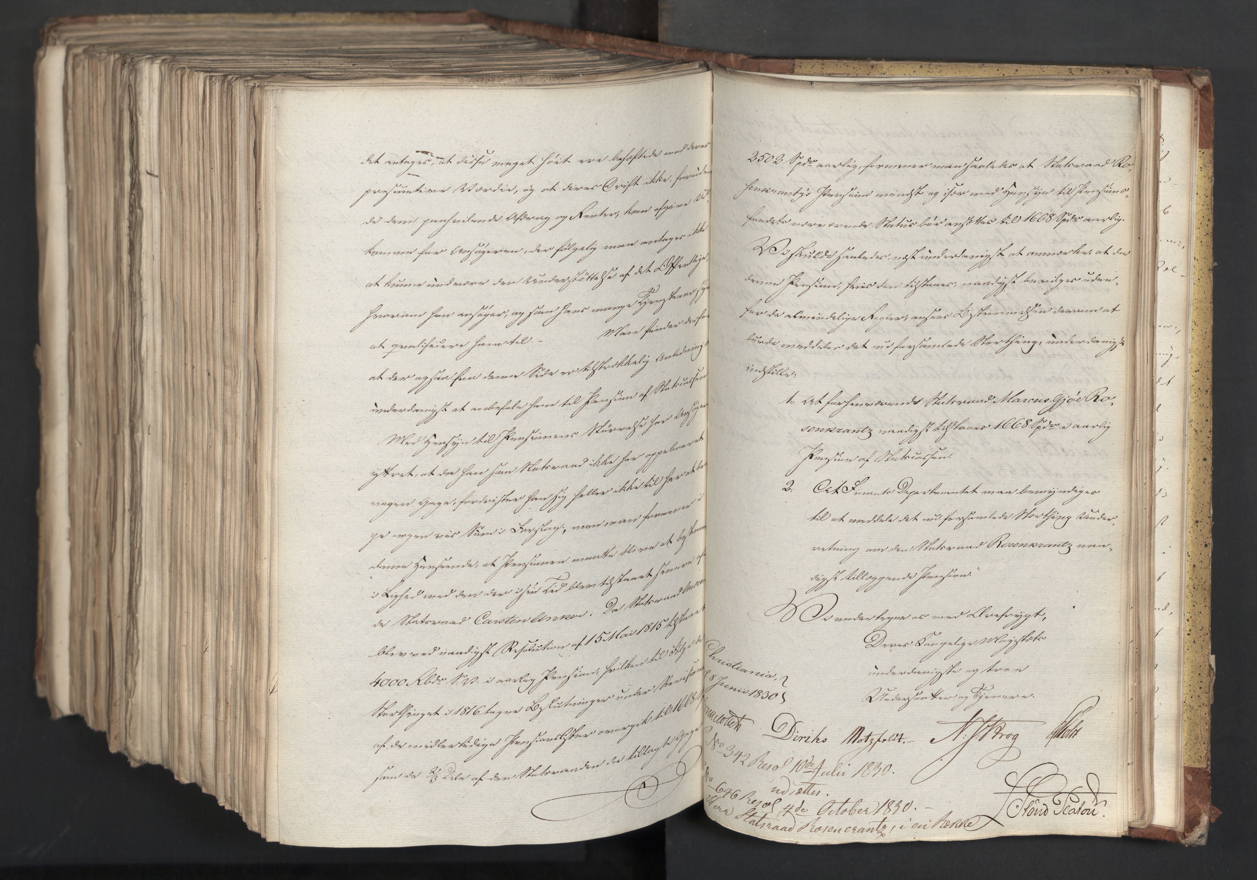 Statsrådsavdelingen i Stockholm, AV/RA-S-1003/D/Da/L0065: Regjeringsinnstillinger nr. 1-239, 1830, p. 905