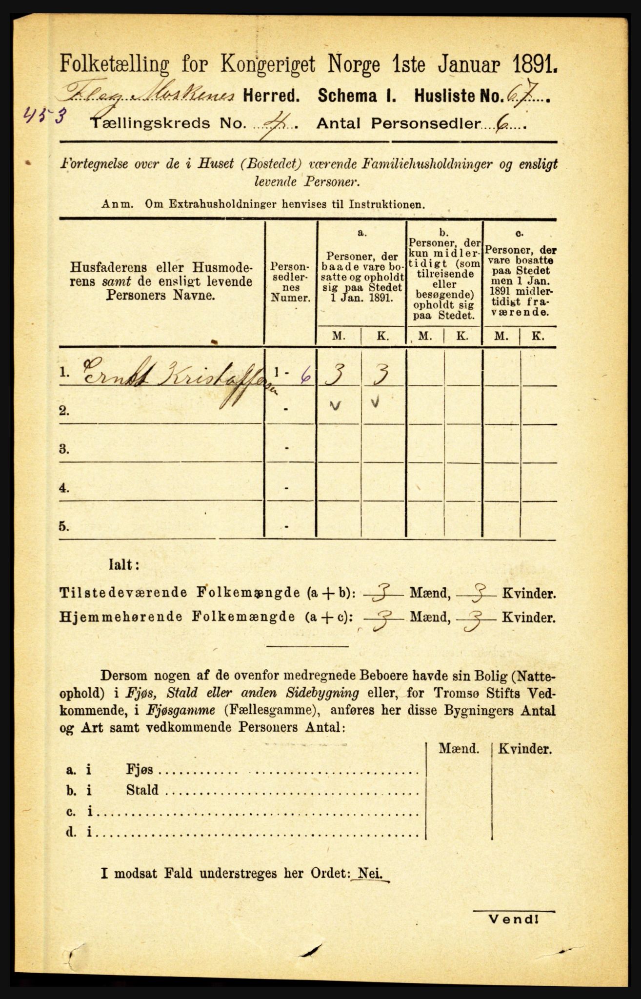 RA, 1891 census for 1859 Flakstad, 1891, p. 1851