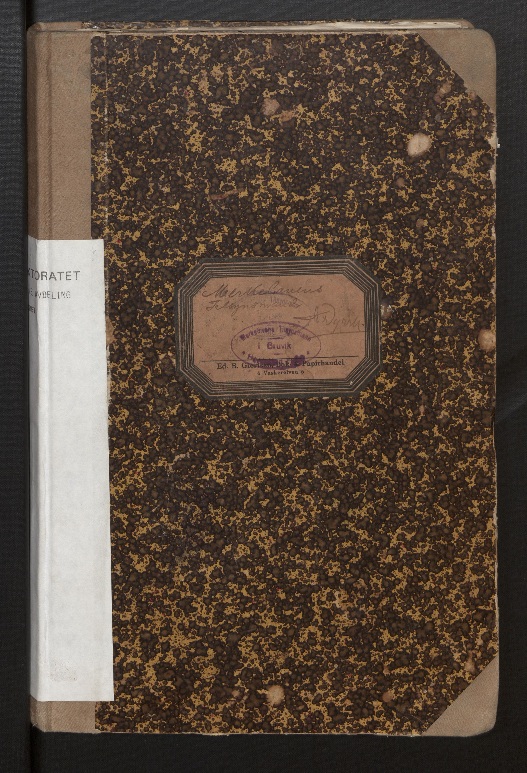 Fiskeridirektoratet - 1 Adm. ledelse - 13 Båtkontoret, AV/SAB-A-2003/I/Ia/Iah/L0026: 135.0808/1 Merkeprotokoll - Bruvik, 1920-1959