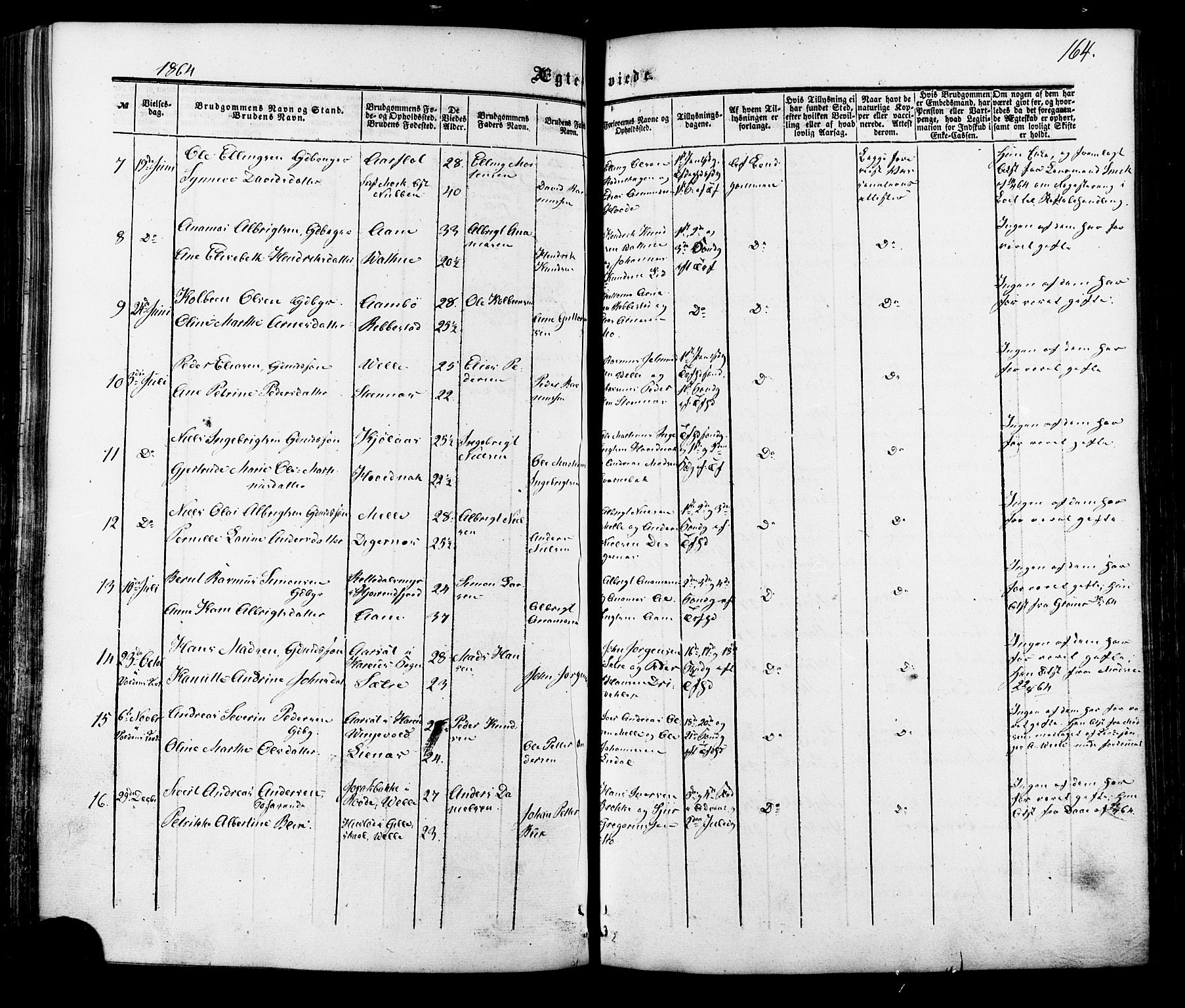 Ministerialprotokoller, klokkerbøker og fødselsregistre - Møre og Romsdal, AV/SAT-A-1454/513/L0175: Parish register (official) no. 513A02, 1856-1877, p. 164