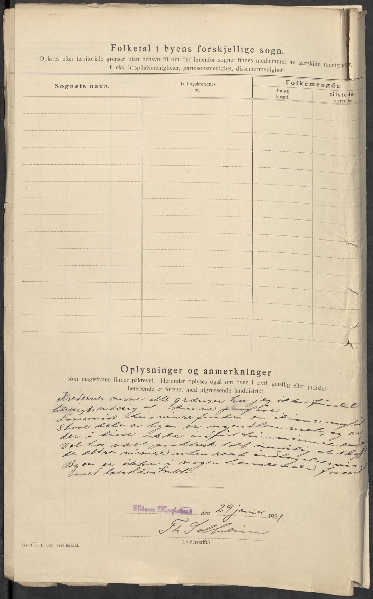 SAKO, 1920 census for Skien, 1920, p. 3