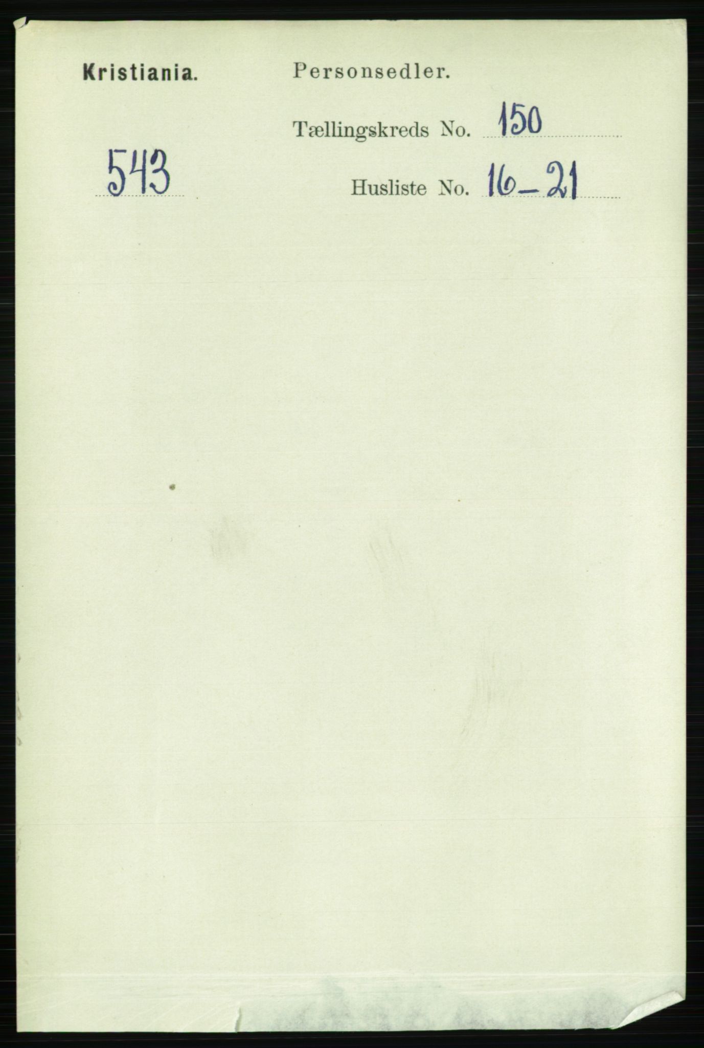 RA, 1891 census for 0301 Kristiania, 1891, p. 84095