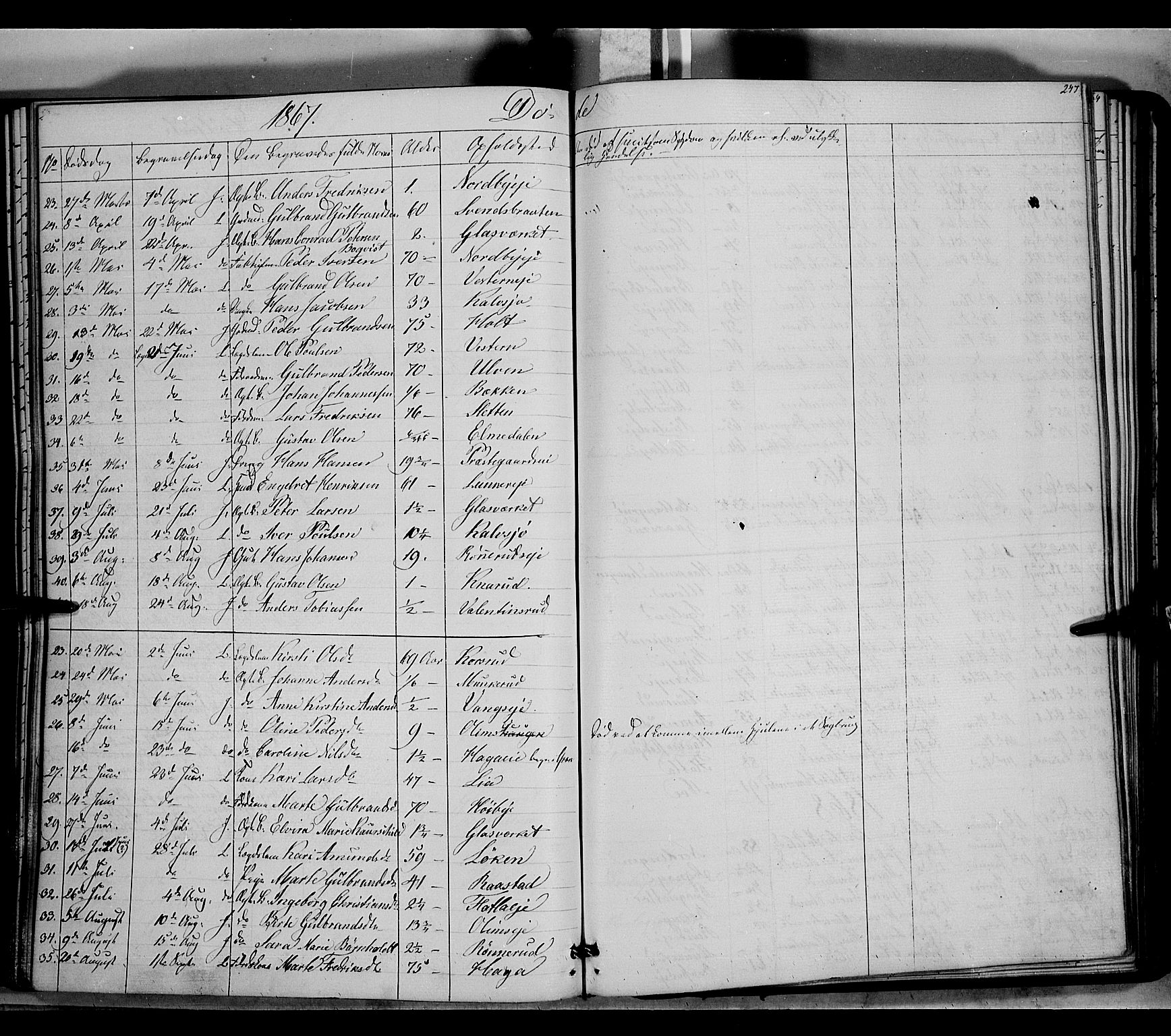 Jevnaker prestekontor, SAH/PREST-116/H/Ha/Haa/L0007: Parish register (official) no. 7, 1858-1876, p. 247