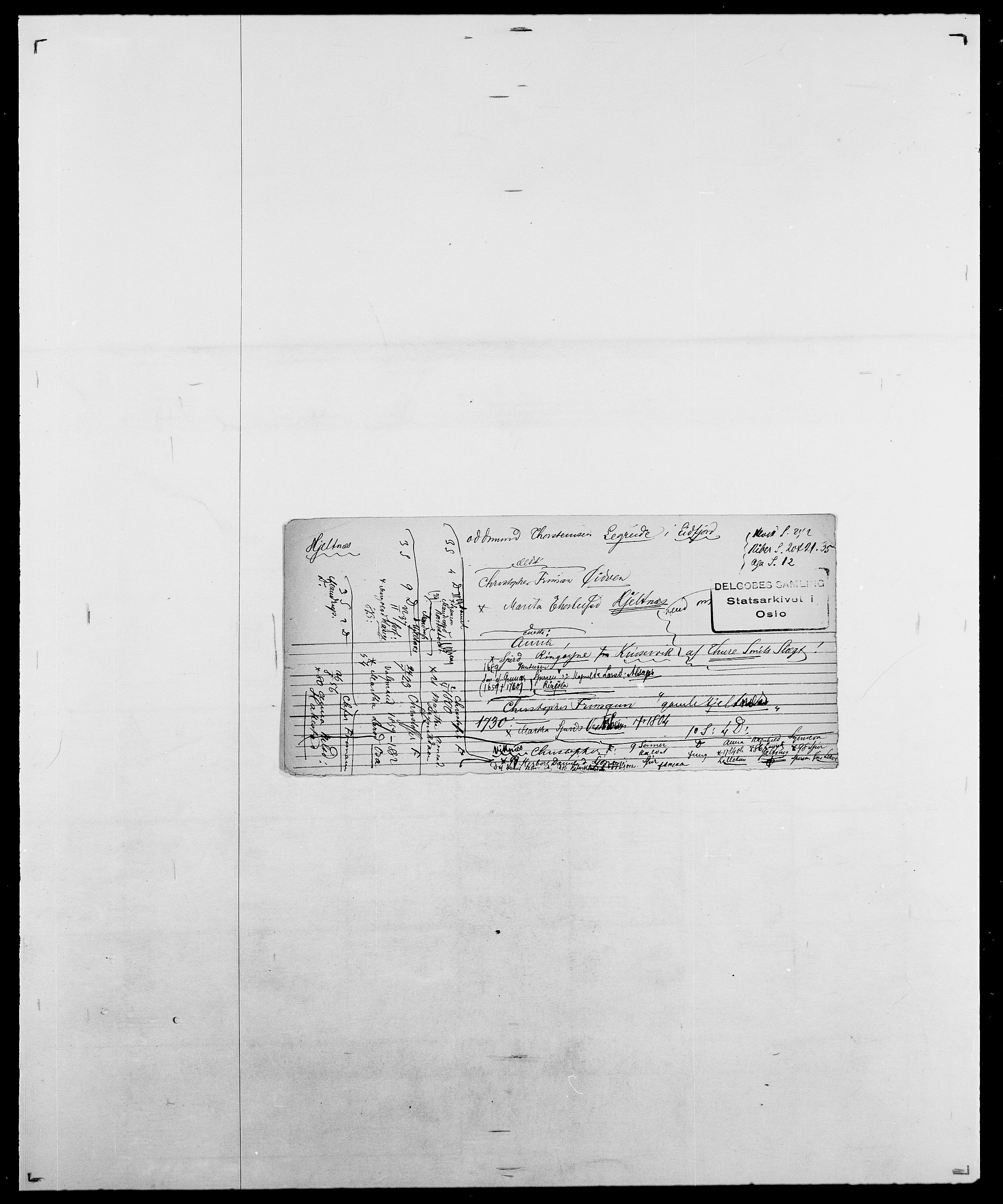 Delgobe, Charles Antoine - samling, SAO/PAO-0038/D/Da/L0017: Helander - Hjørne, p. 540