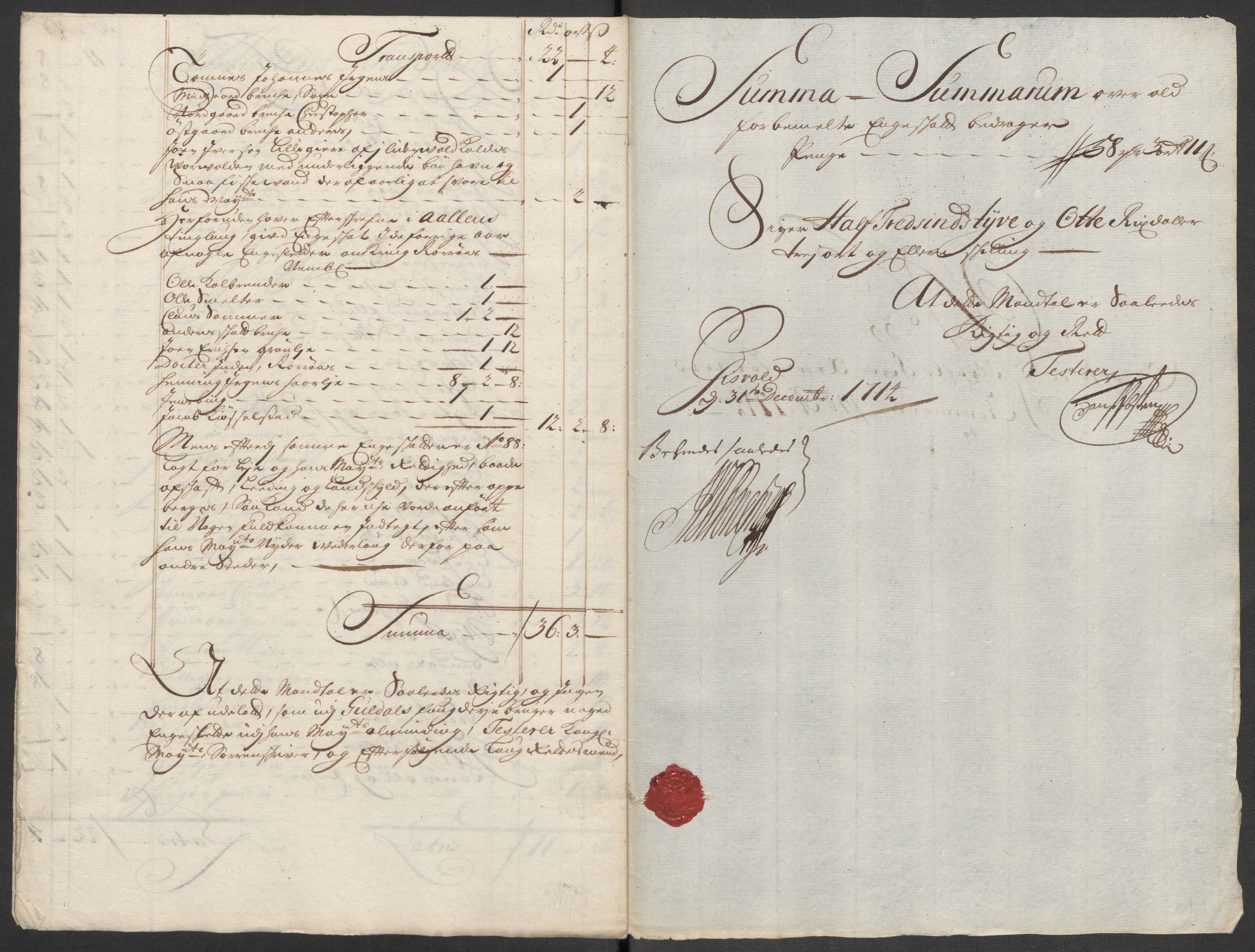 Rentekammeret inntil 1814, Reviderte regnskaper, Fogderegnskap, RA/EA-4092/R60/L3965: Fogderegnskap Orkdal og Gauldal, 1714, p. 304