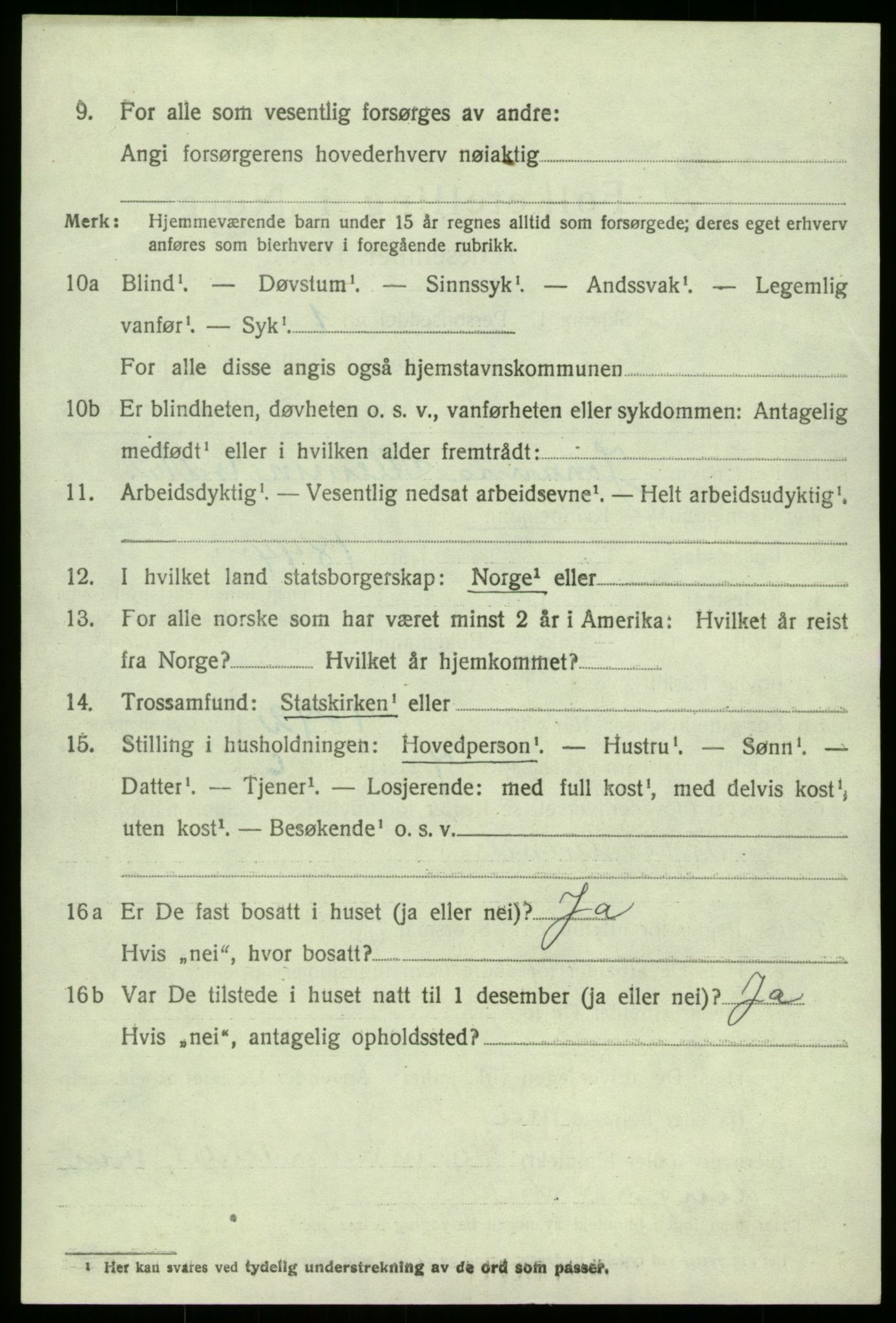 SAB, 1920 census for Manger, 1920, p. 5724