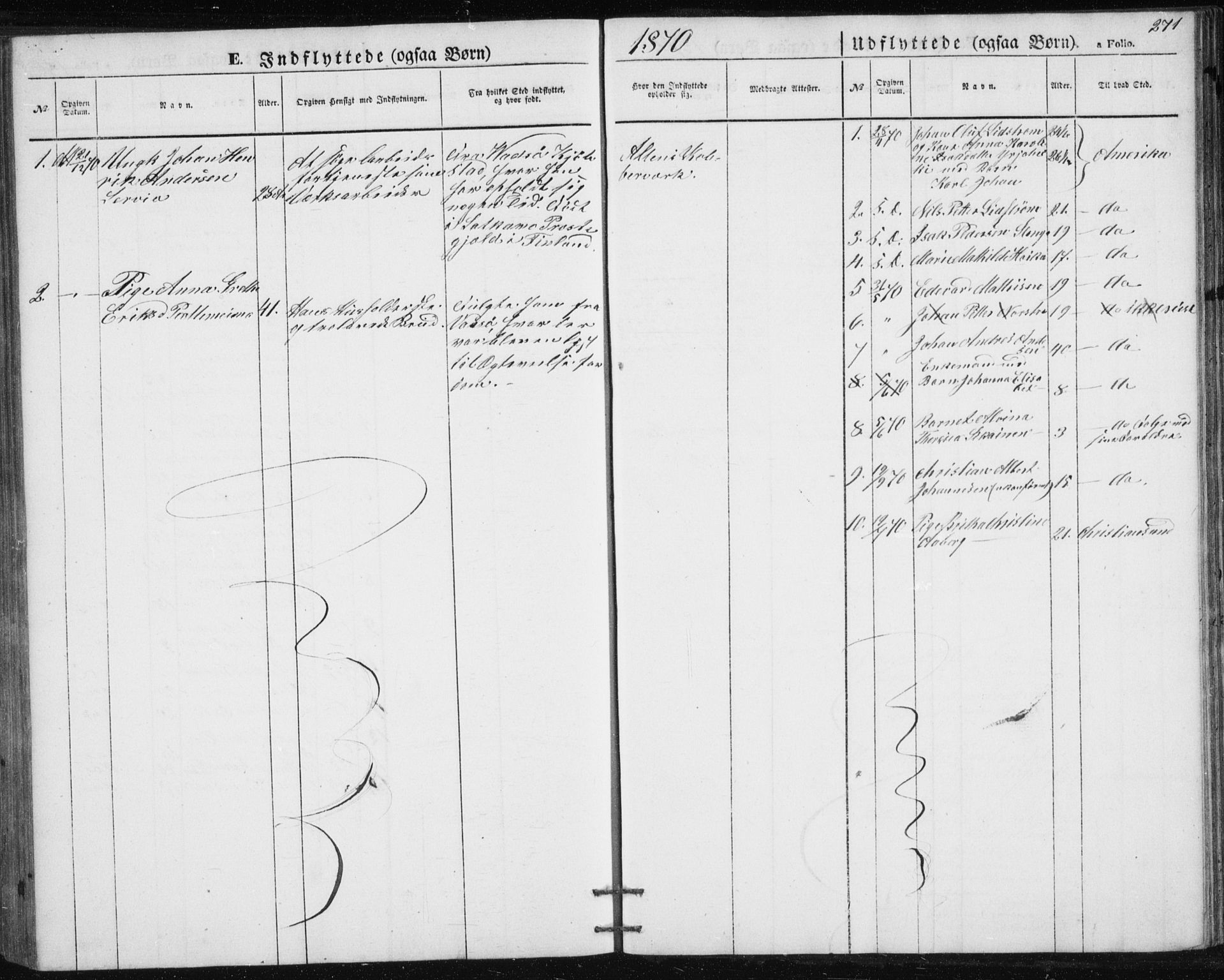 Alta sokneprestkontor, AV/SATØ-S-1338/H/Hb/L0002.klokk: Parish register (copy) no. 2, 1856-1880, p. 271