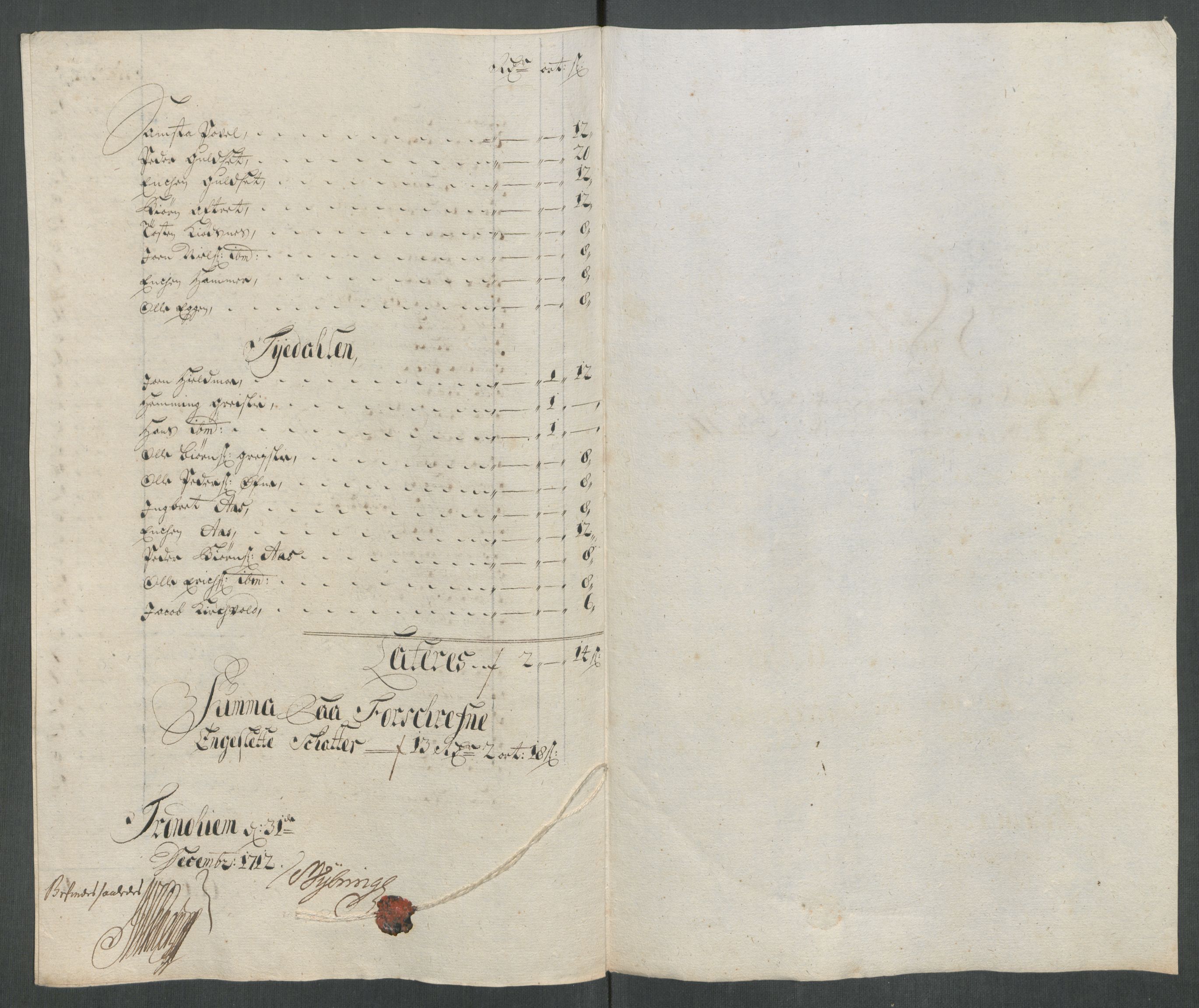Rentekammeret inntil 1814, Reviderte regnskaper, Fogderegnskap, RA/EA-4092/R61/L4113: Fogderegnskap Strinda og Selbu, 1712-1713, p. 109