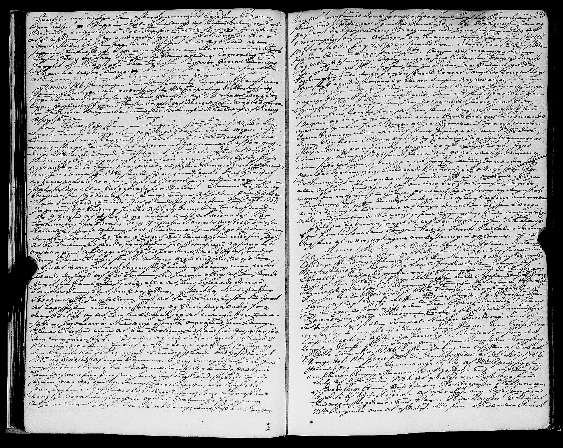 Salten sorenskriveri, AV/SAT-A-4578/1/1/1A/L0016: Tingbok, fol. 211-433, 1785-1792, p. 244b-245a