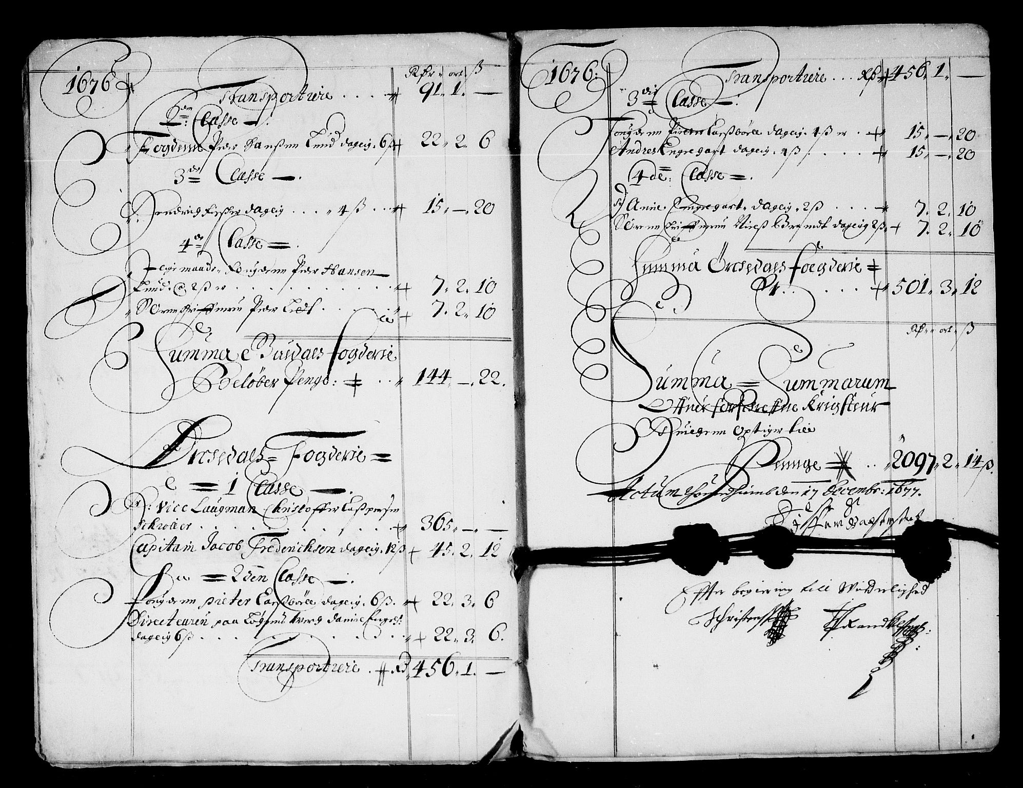 Rentekammeret inntil 1814, Reviderte regnskaper, Stiftamtstueregnskaper, Trondheim stiftamt og Nordland amt, AV/RA-EA-6044/R/Rd/L0044: Trondheim stiftamt, 1671-1676