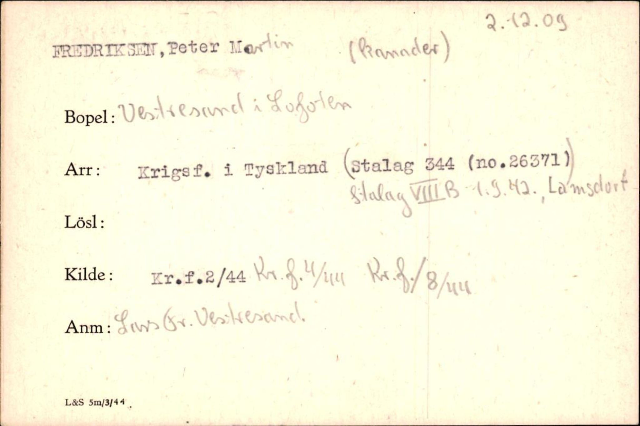 Forsvaret, Forsvarets krigshistoriske avdeling, AV/RA-RAFA-2017/Y/Yf/L0200: II-C-11-2102  -  Norske krigsfanger i Tyskland, 1940-1945, p. 282