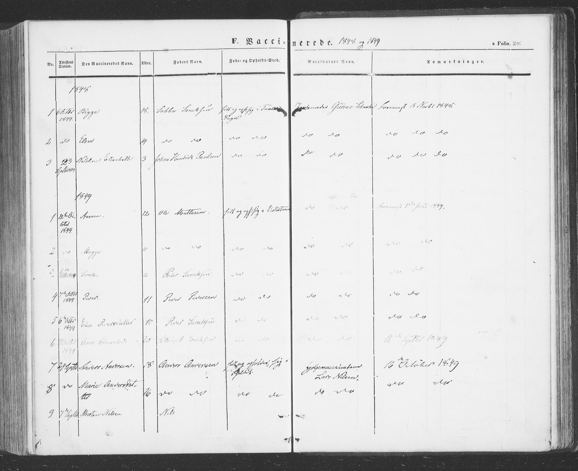 Tana sokneprestkontor, SATØ/S-1334/H/Ha/L0001kirke: Parish register (official) no. 1, 1846-1861, p. 317