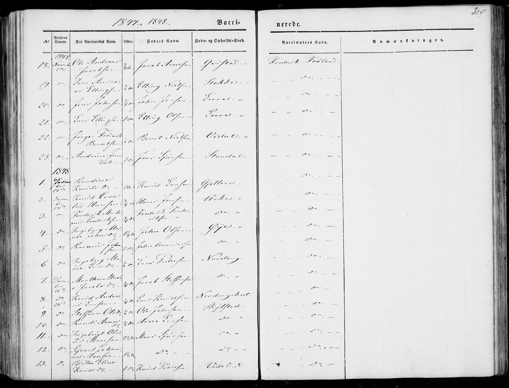 Ministerialprotokoller, klokkerbøker og fødselsregistre - Møre og Romsdal, AV/SAT-A-1454/515/L0209: Parish register (official) no. 515A05, 1847-1868, p. 329