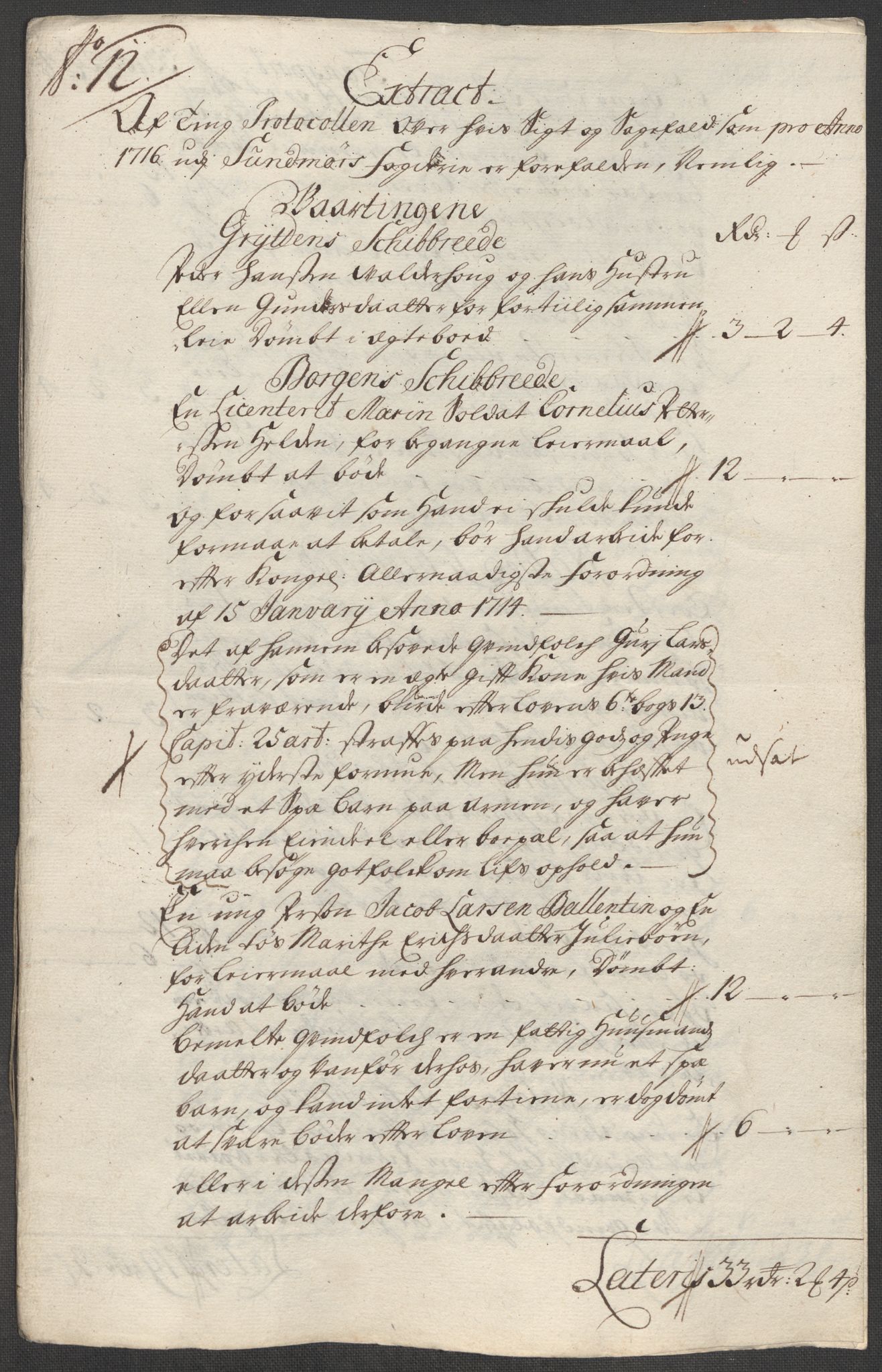 Rentekammeret inntil 1814, Reviderte regnskaper, Fogderegnskap, RA/EA-4092/R54/L3568: Fogderegnskap Sunnmøre, 1716, p. 88