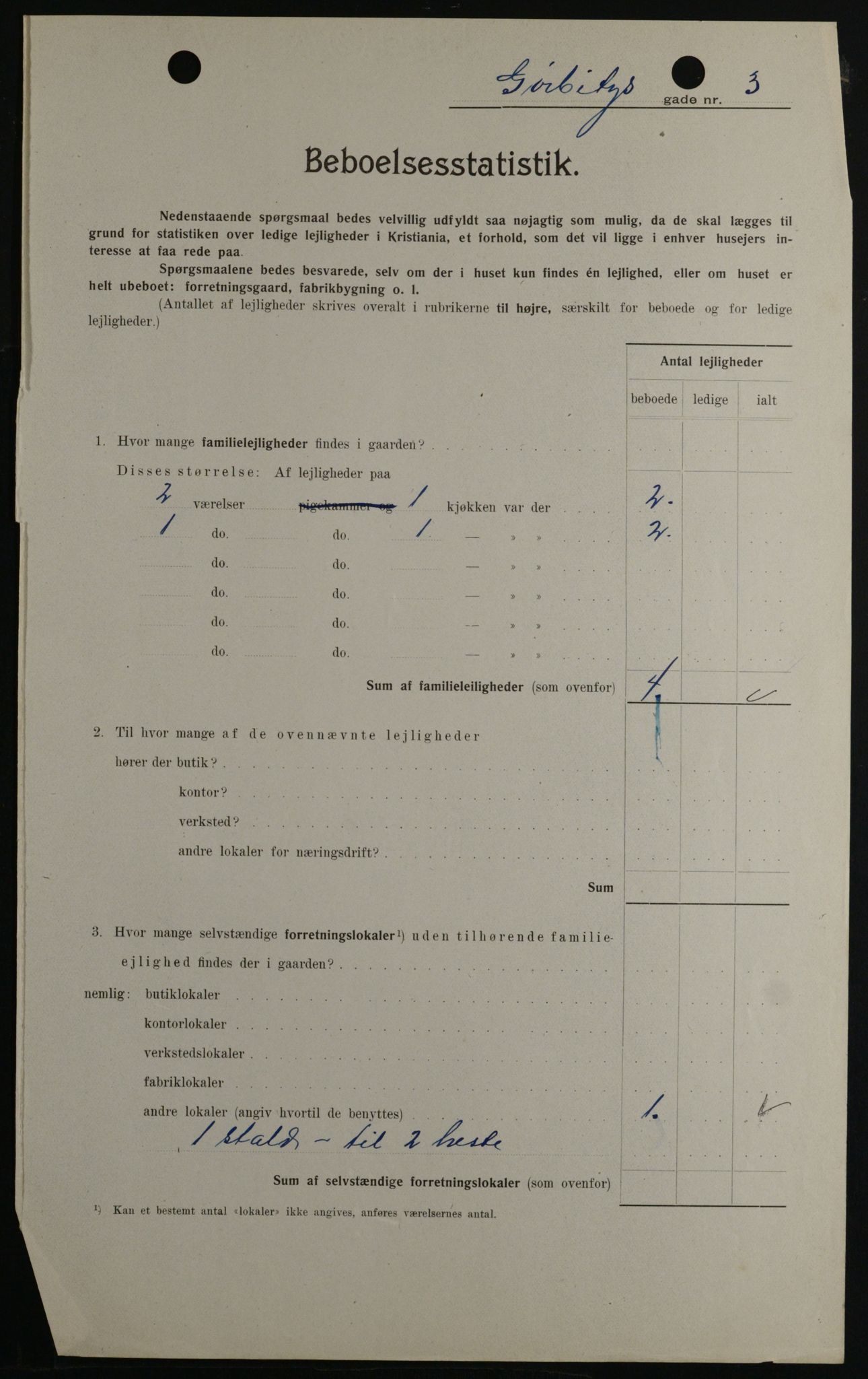 OBA, Municipal Census 1908 for Kristiania, 1908, p. 29527