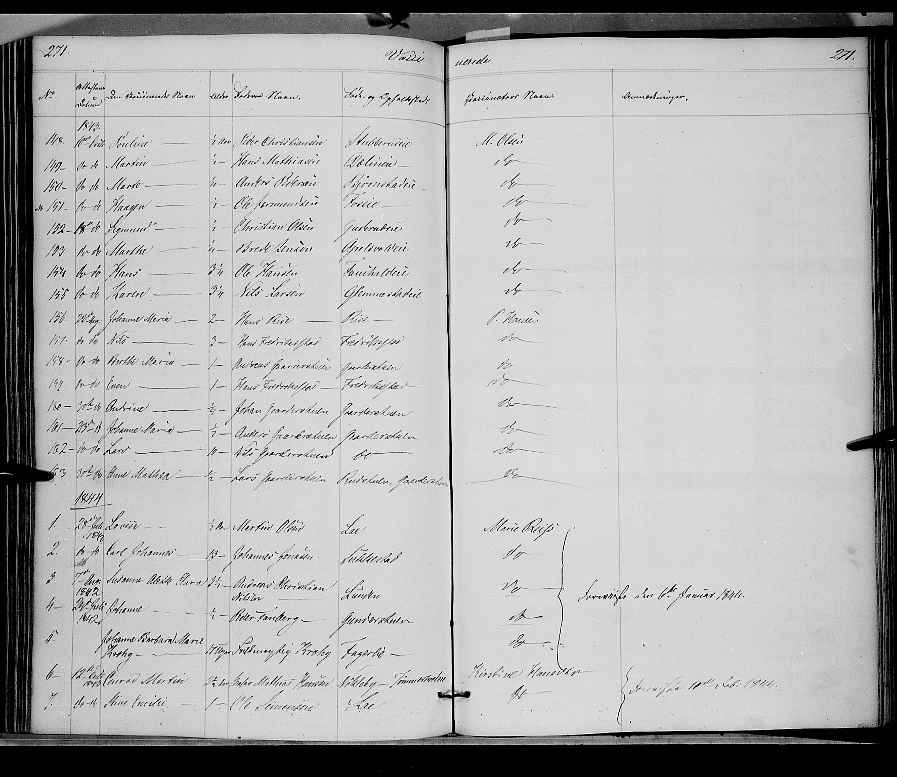 Østre Toten prestekontor, SAH/PREST-104/H/Ha/Haa/L0002: Parish register (official) no. 2, 1840-1847, p. 271