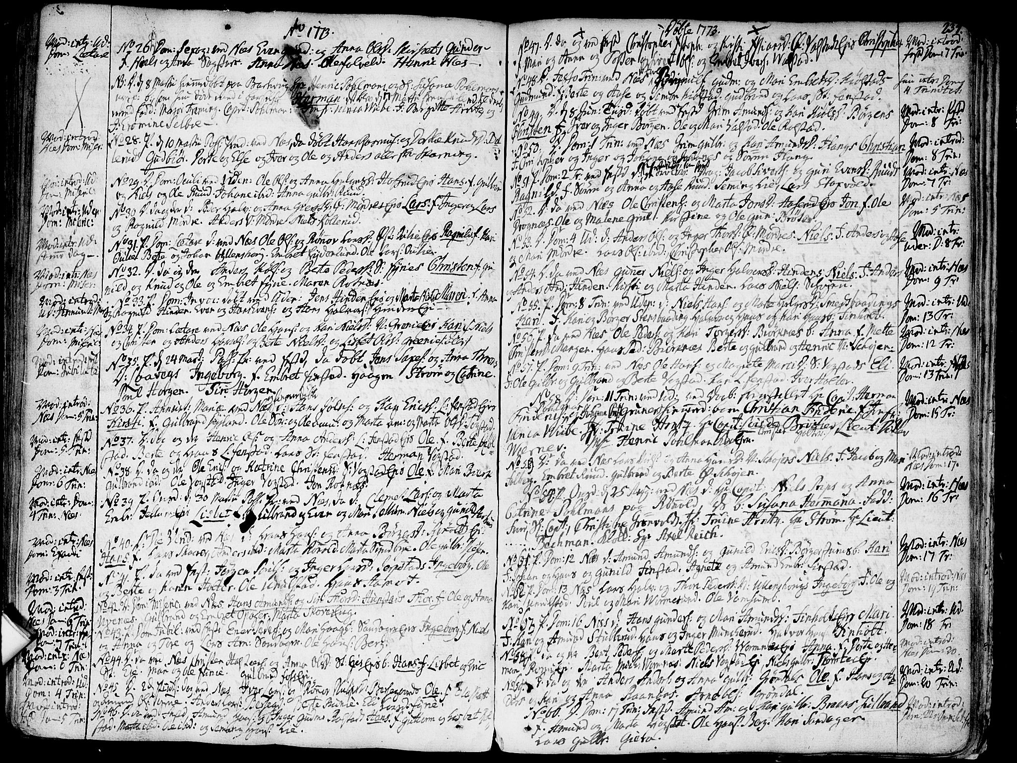 Nes prestekontor Kirkebøker, AV/SAO-A-10410/F/Fa/L0003: Parish register (official) no. I 3, 1734-1781, p. 234