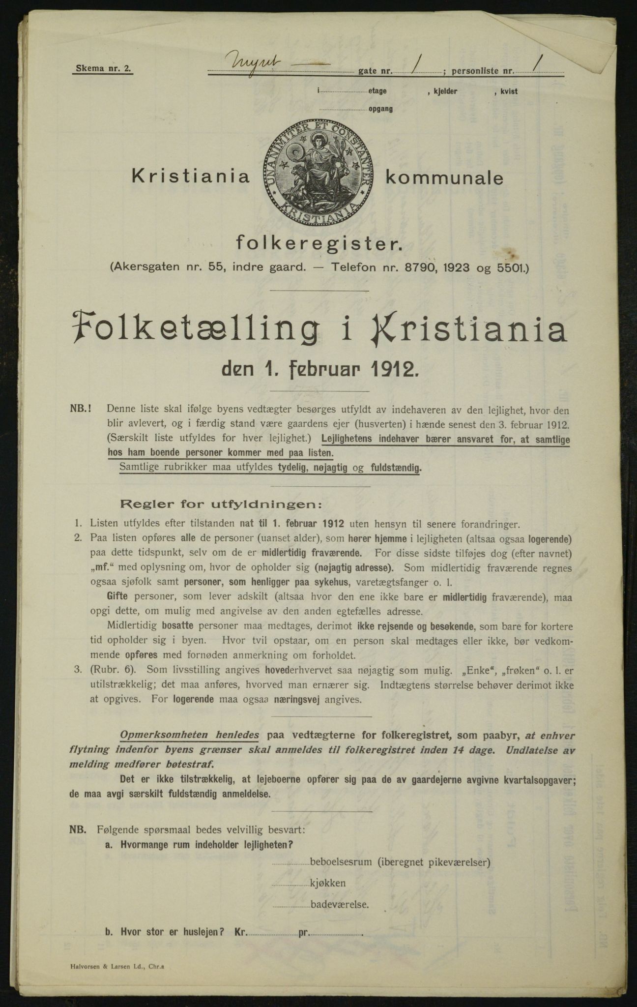 OBA, Municipal Census 1912 for Kristiania, 1912, p. 68851