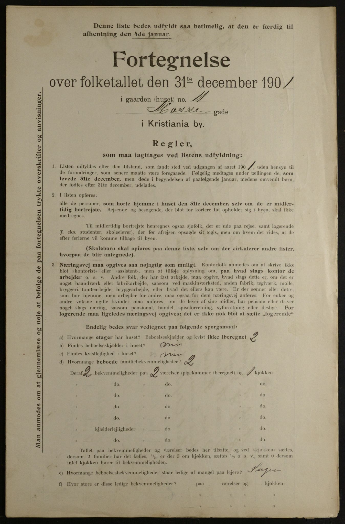 OBA, Municipal Census 1901 for Kristiania, 1901, p. 10117