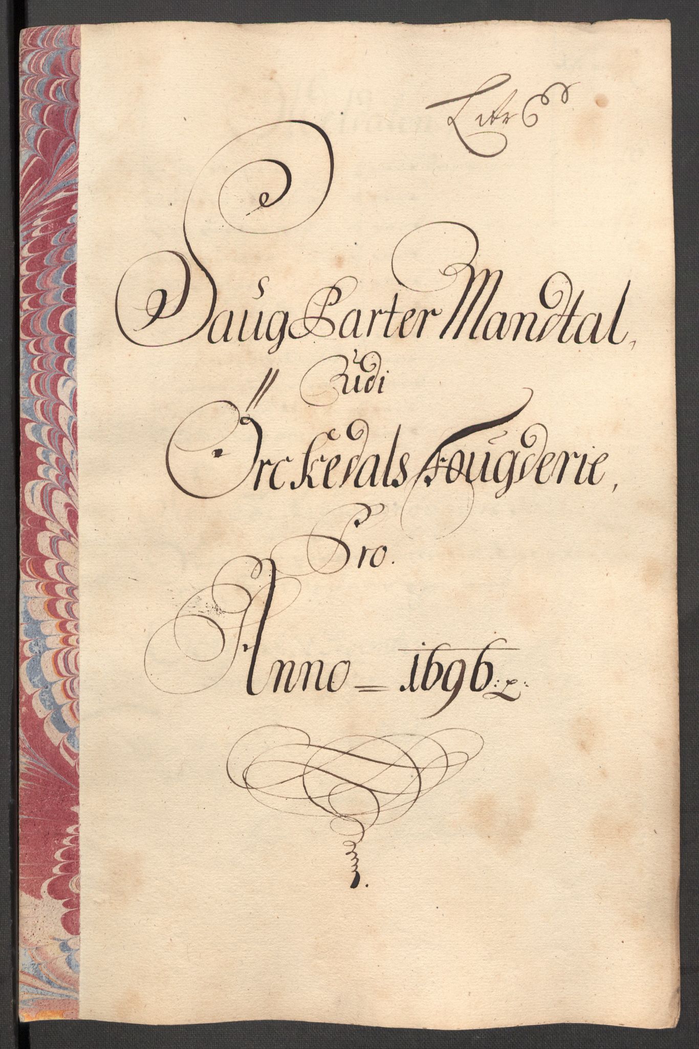 Rentekammeret inntil 1814, Reviderte regnskaper, Fogderegnskap, RA/EA-4092/R60/L3946: Fogderegnskap Orkdal og Gauldal, 1696, p. 132