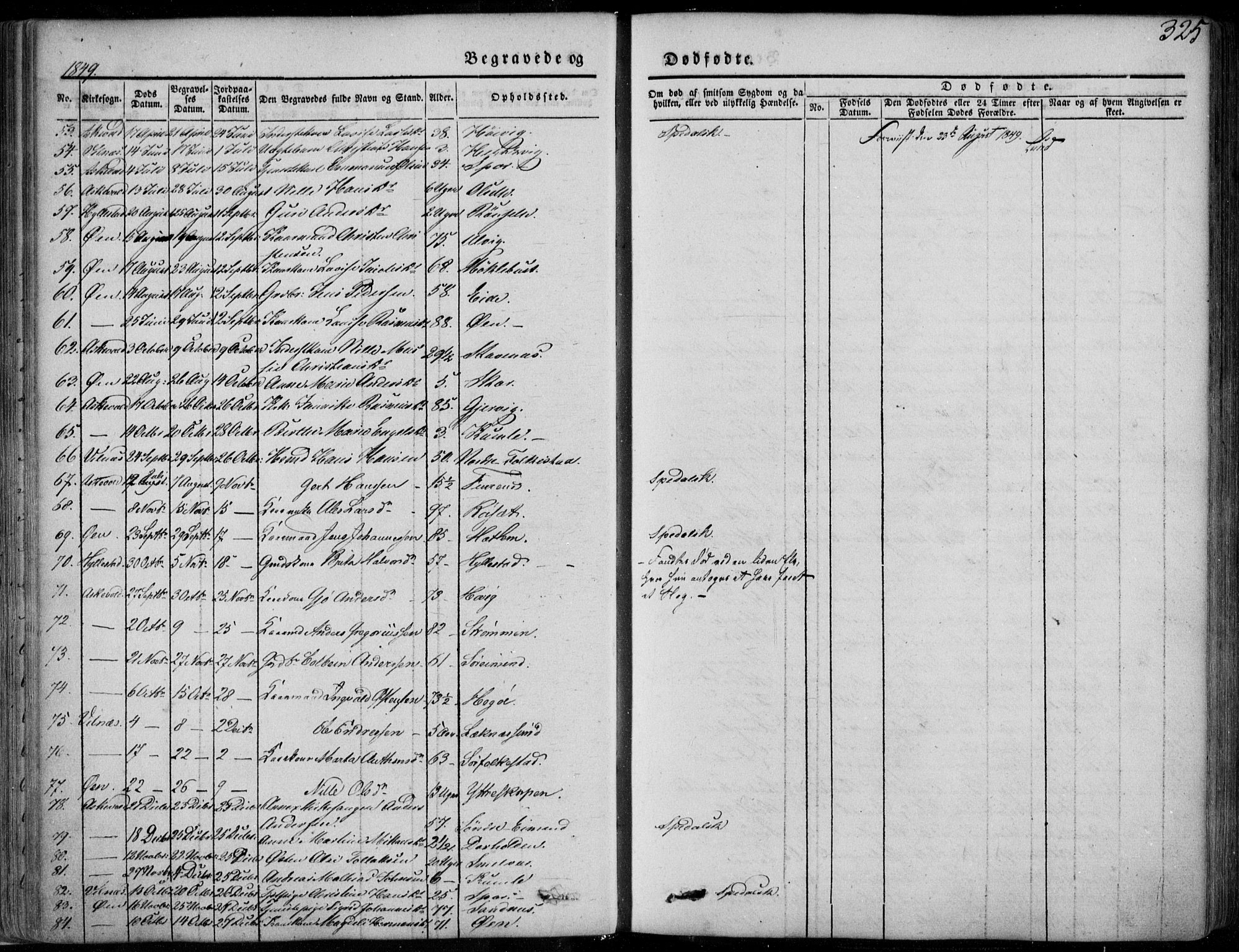 Askvoll sokneprestembete, SAB/A-79501/H/Haa/Haaa/L0011/0002: Parish register (official) no. A 11 II, 1845-1878, p. 325