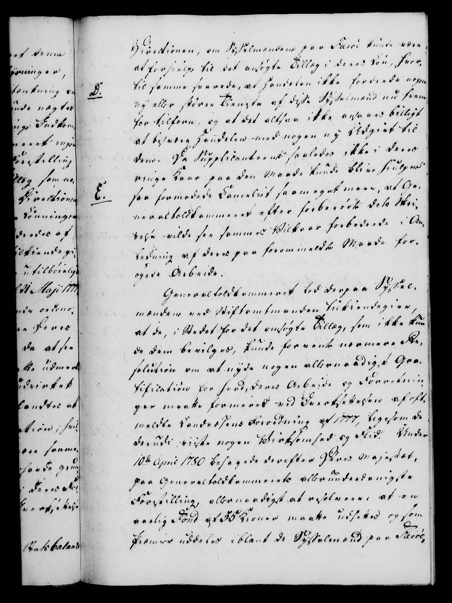 Rentekammeret, Kammerkanselliet, RA/EA-3111/G/Gf/Gfa/L0064: Norsk relasjons- og resolusjonsprotokoll (merket RK 52.64), 1782, p. 242