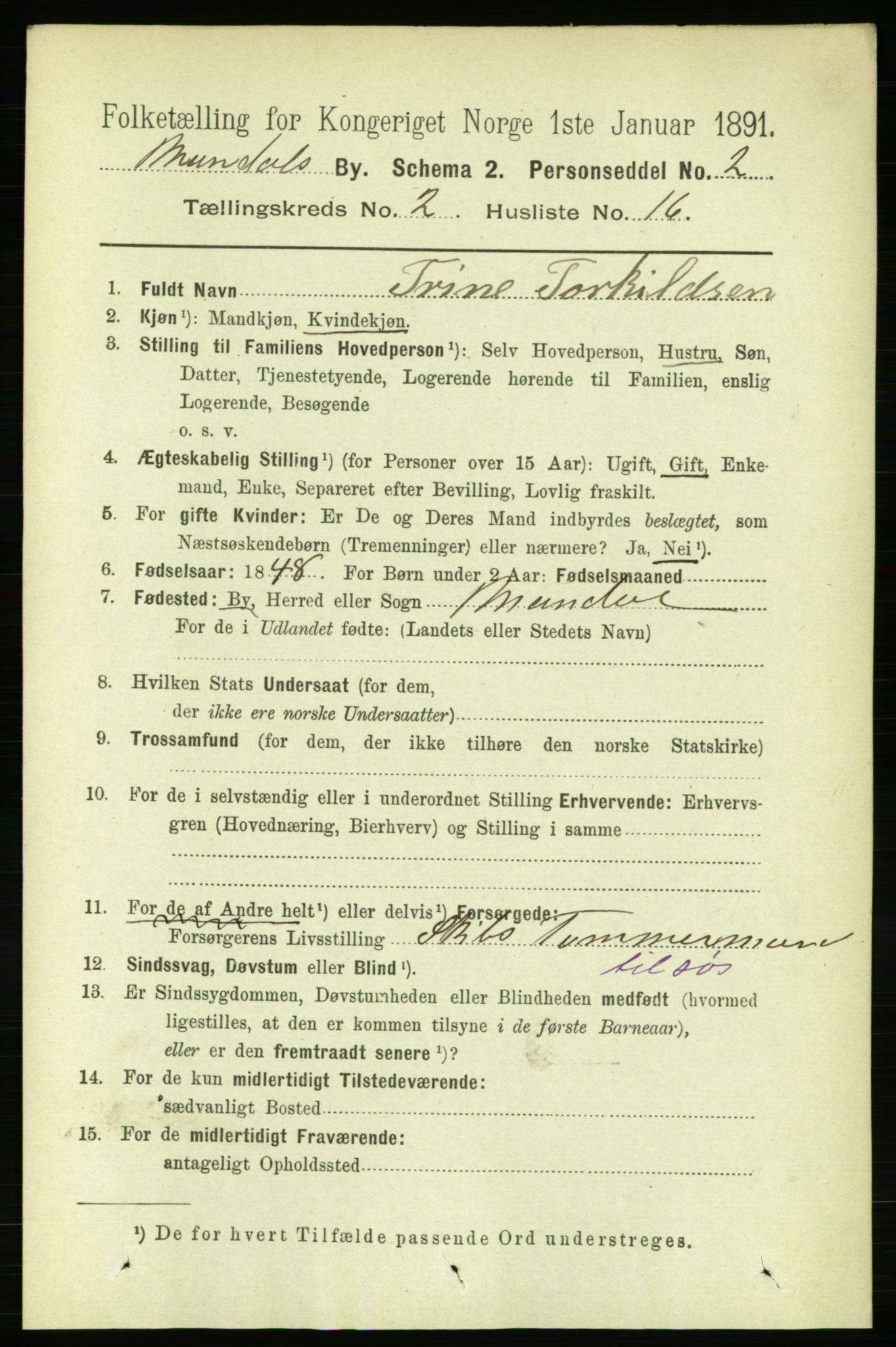 RA, 1891 census for 1002 Mandal, 1891, p. 1573