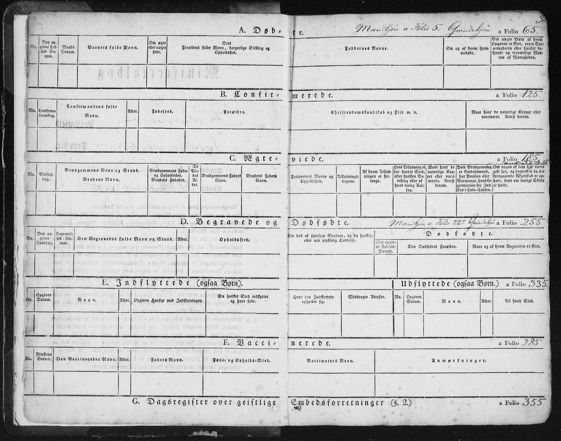 Hamre sokneprestembete, AV/SAB-A-75501/H/Ha/Haa/Haaa/L0012: Parish register (official) no. A 12, 1834-1845, p. 3