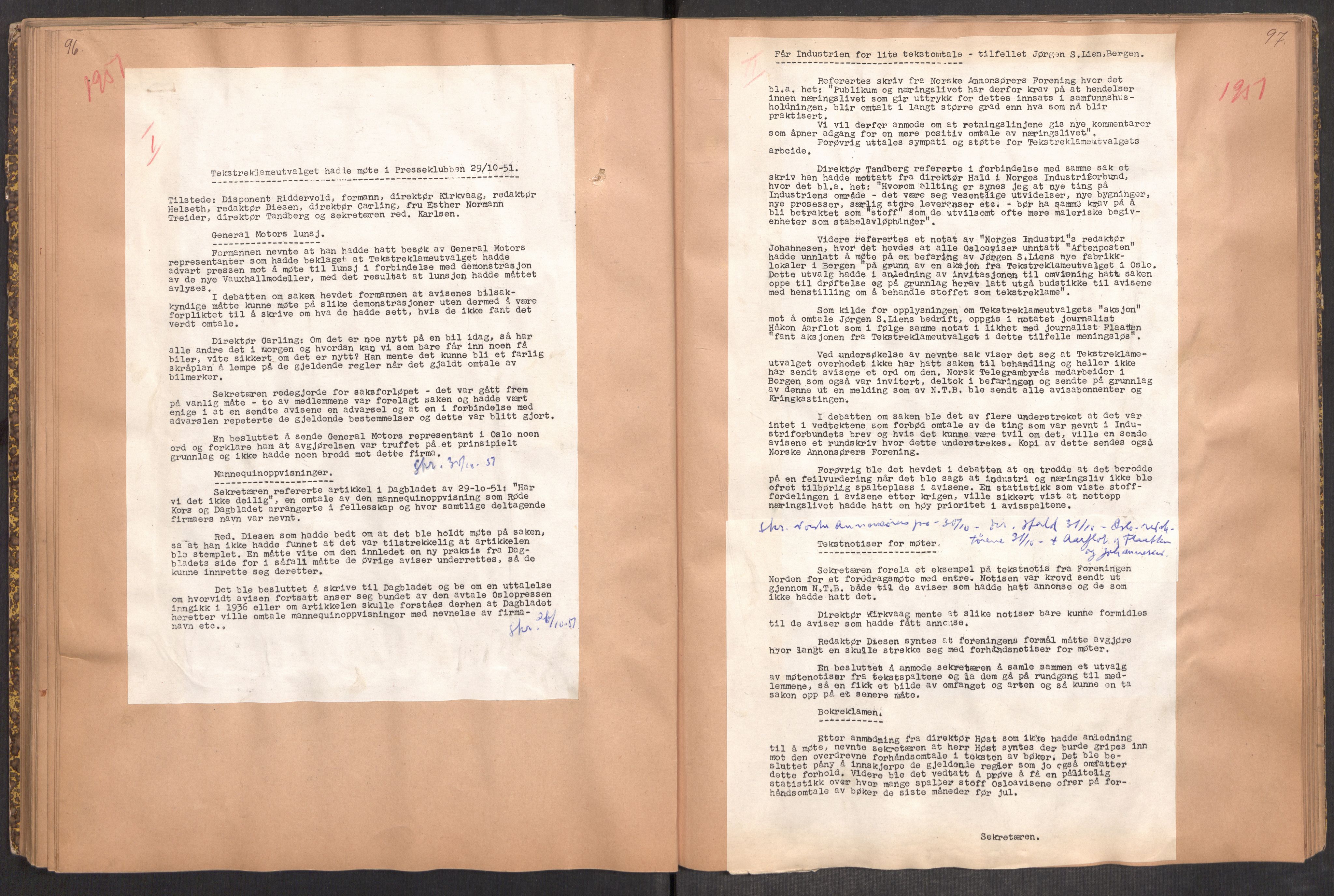 Tekstreklameutvalget, RA/PA-0854/A/Aa/L0003: Møtereferat, 1938-1955, p. 96-97