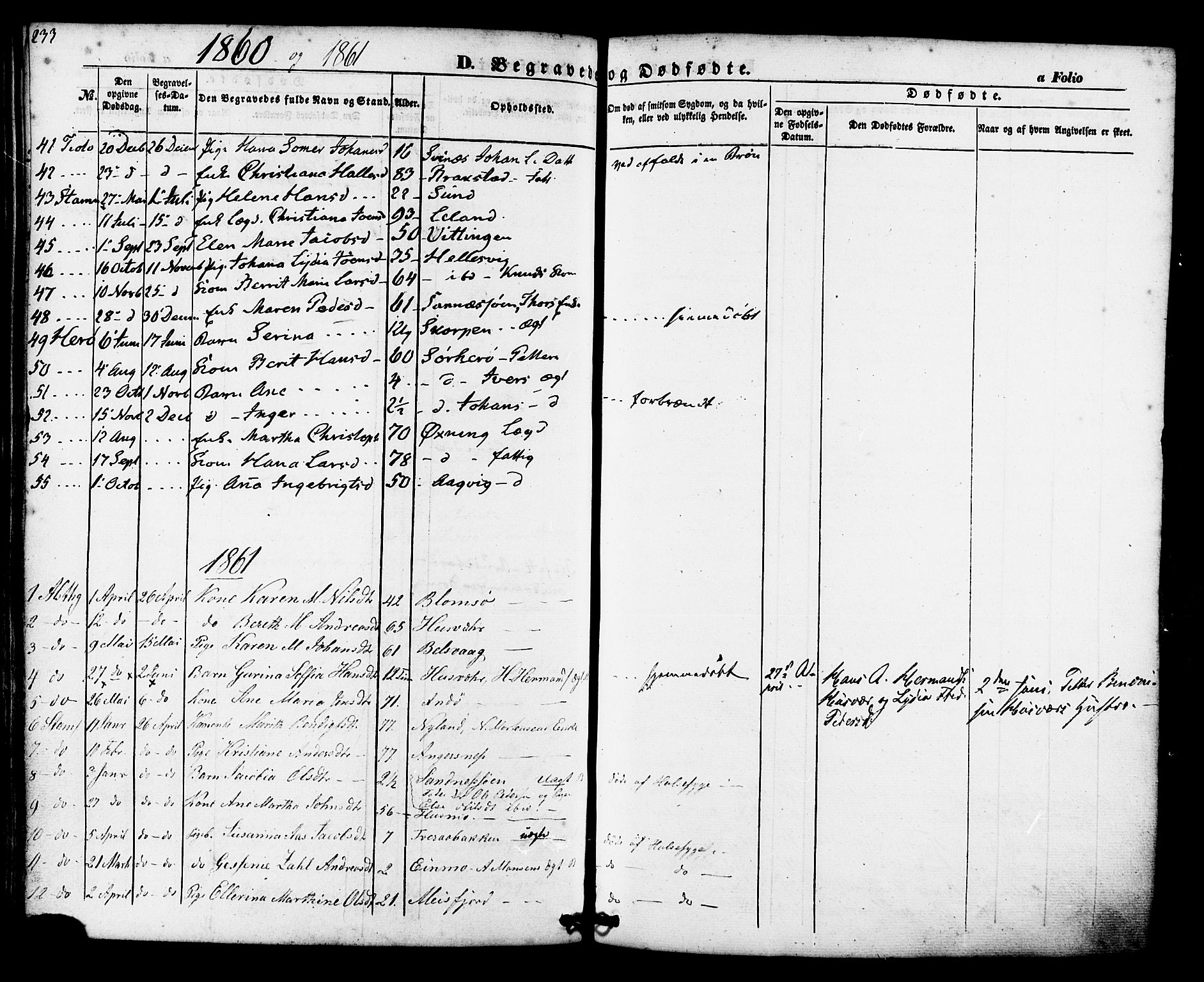 Ministerialprotokoller, klokkerbøker og fødselsregistre - Nordland, AV/SAT-A-1459/830/L0448: Parish register (official) no. 830A12, 1855-1878, p. 233