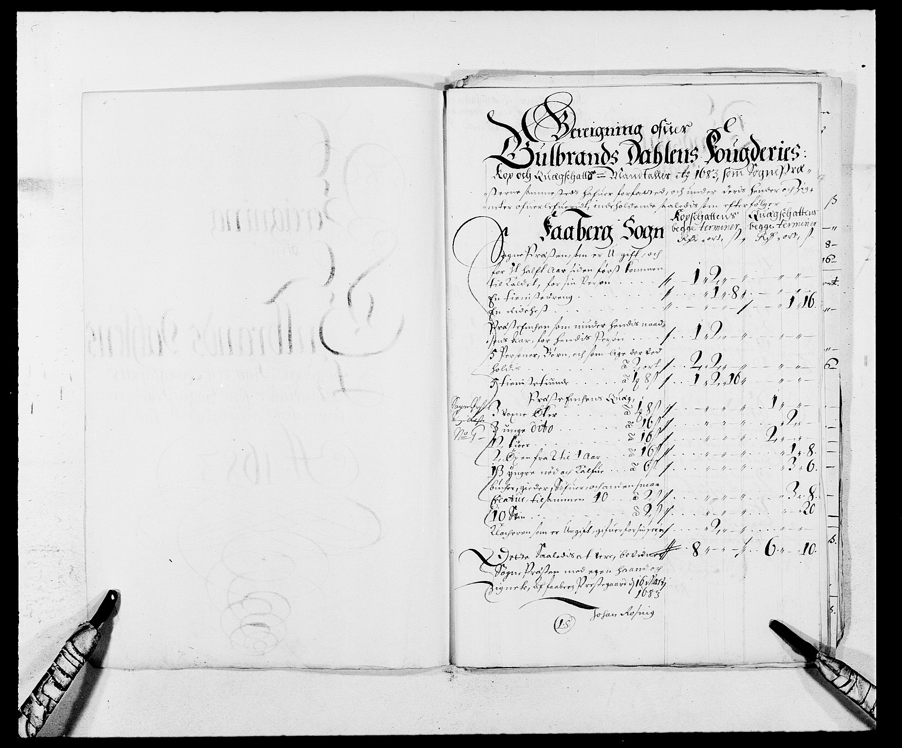 Rentekammeret inntil 1814, Reviderte regnskaper, Fogderegnskap, RA/EA-4092/R17/L1158: Fogderegnskap Gudbrandsdal, 1682-1689, p. 274